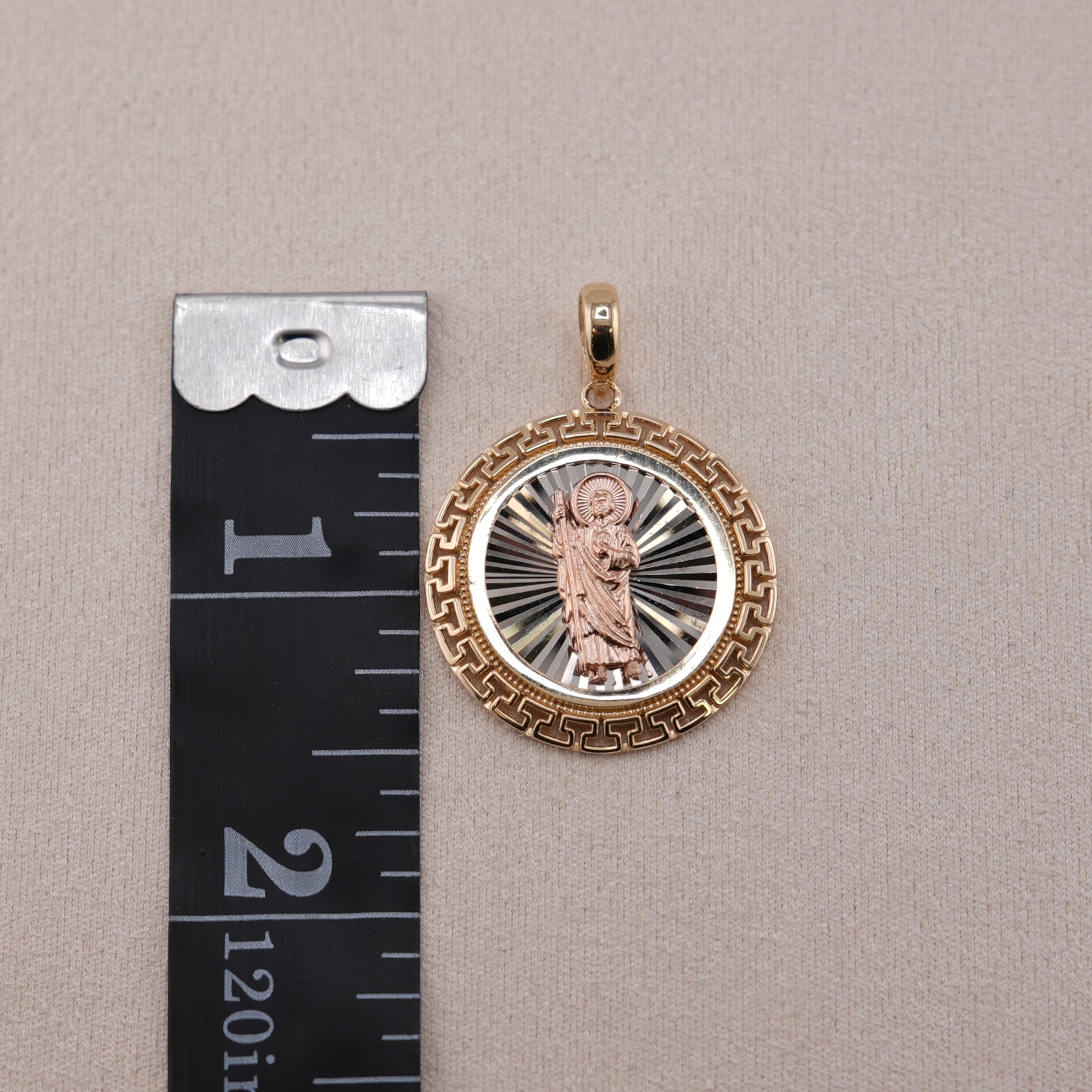 14k Gold San Judas Pendant