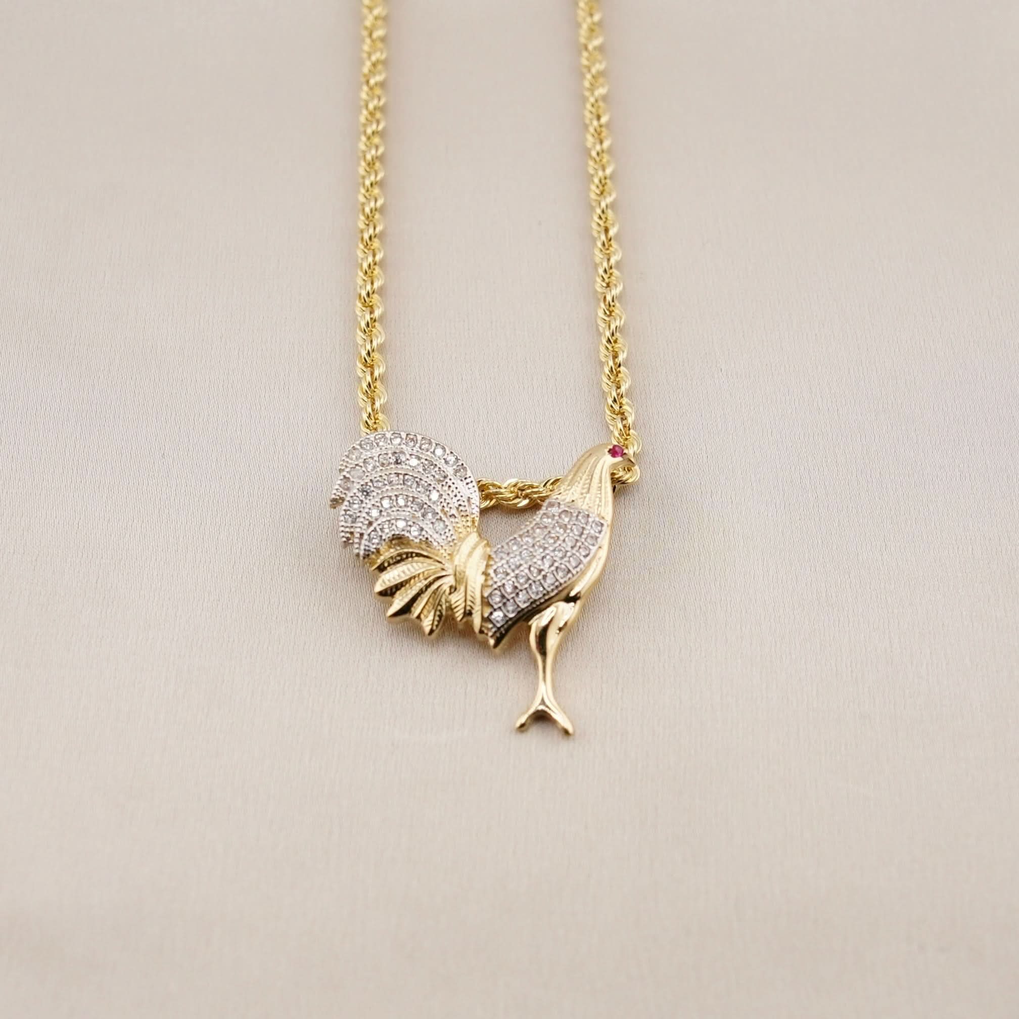 14k Gold Medium Gallo Chain Set