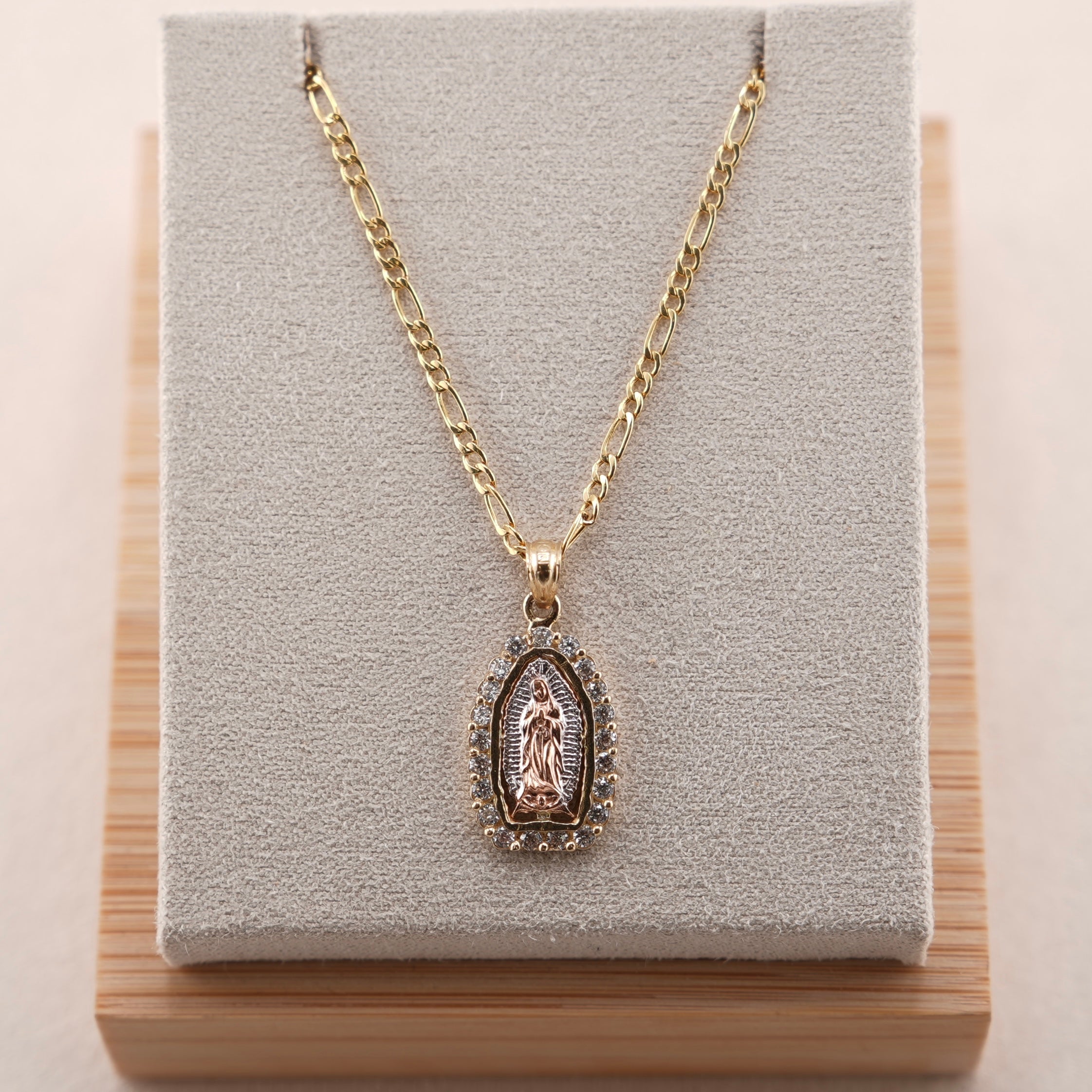 14k Gold Virgencita Chain Set