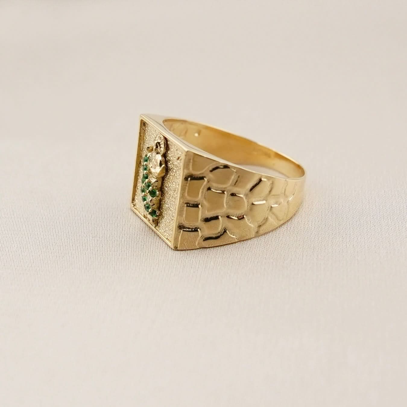 14k Gold San Judas Ring