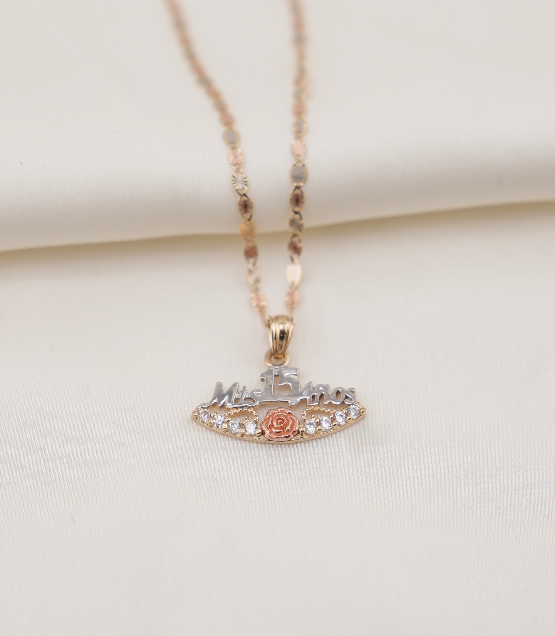14k Gold Quinceañera Chain Set