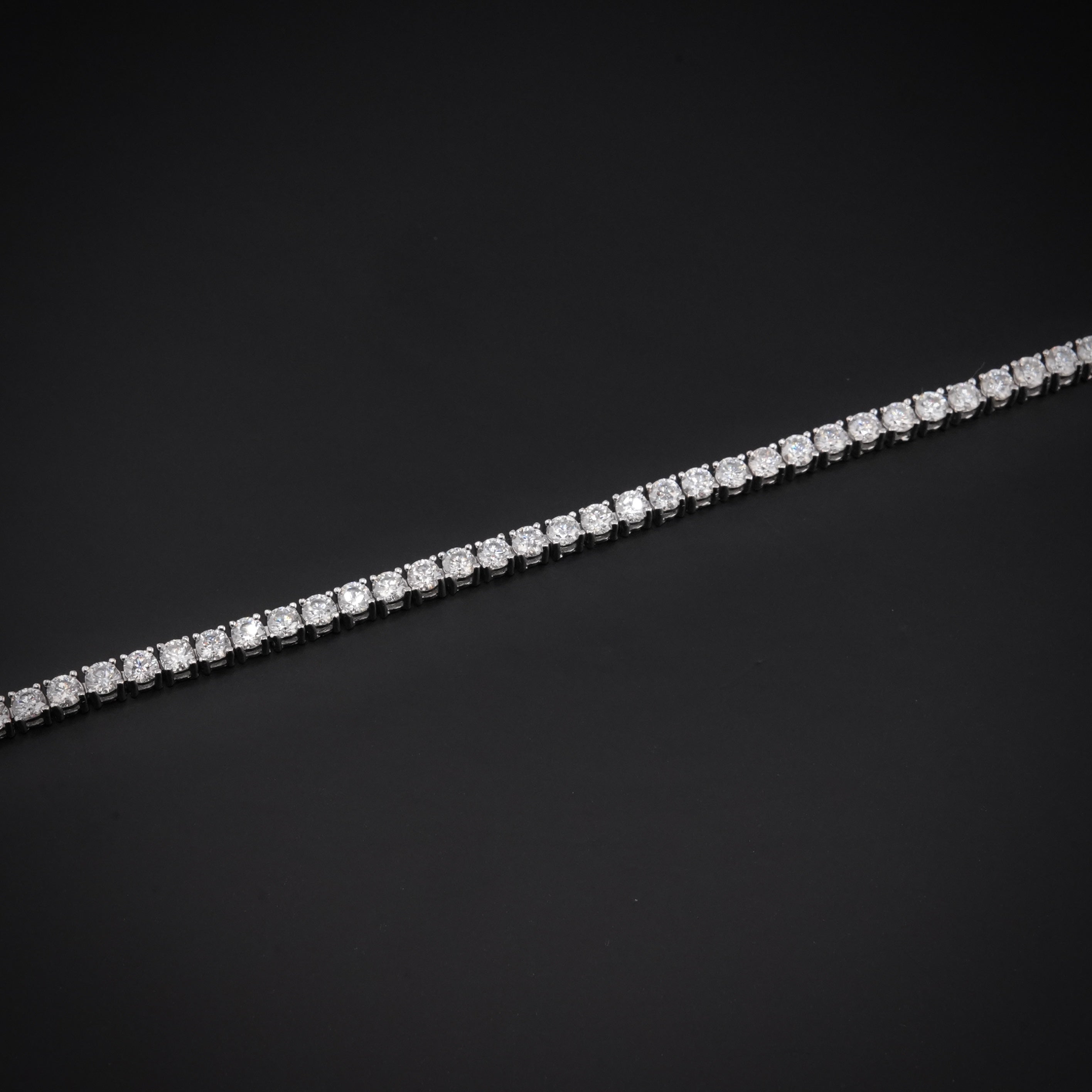 925 Silver Tennis 3mm  Moissanite Bracelet