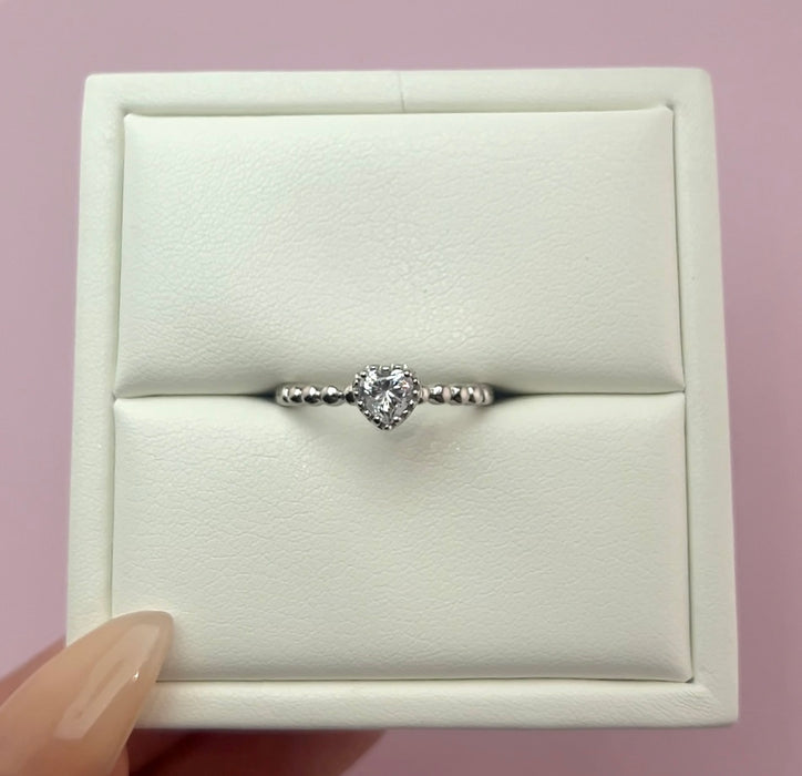 925 Silver Women’s Heart  Ring