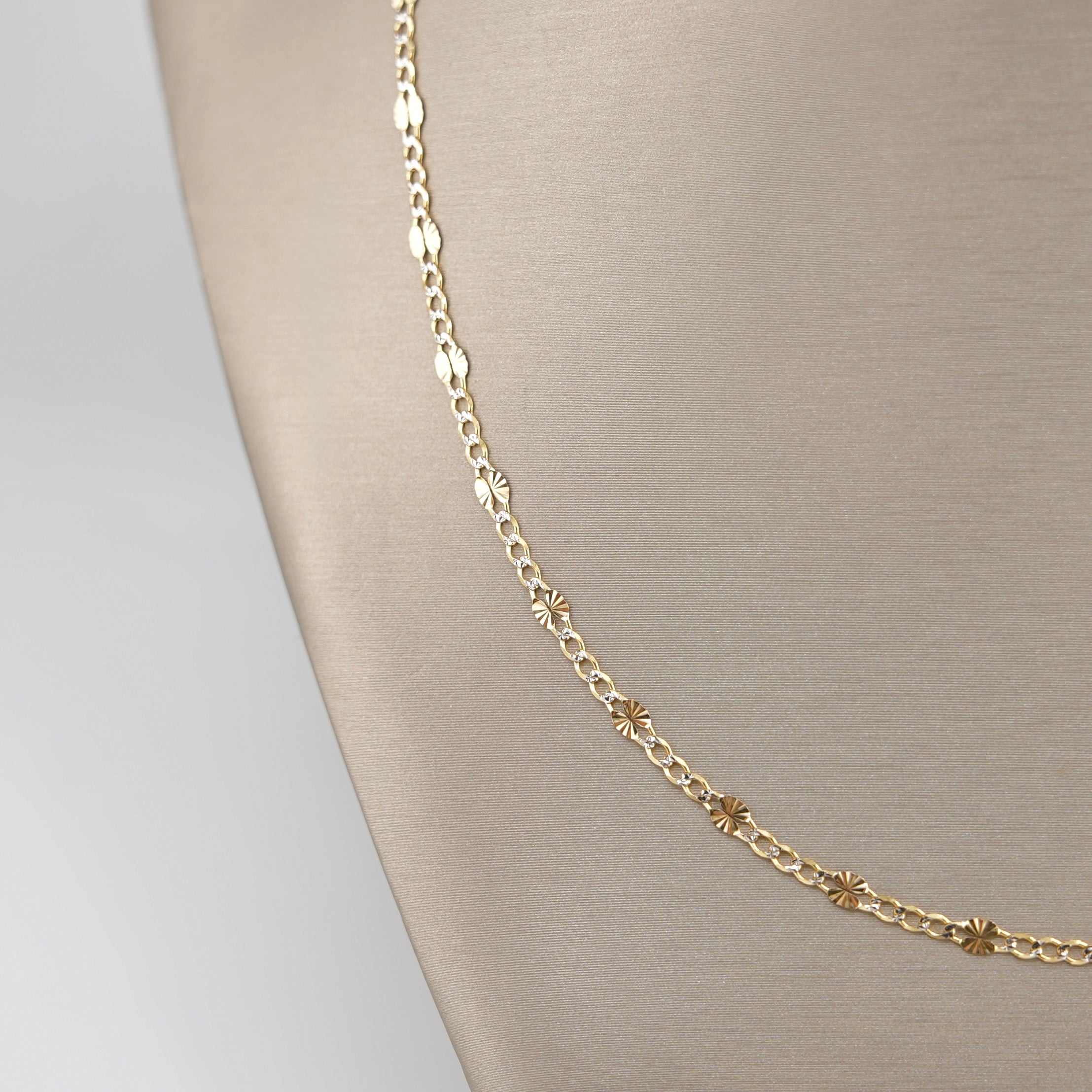 14k Gold Stamped Figaro Chain 3.5mm