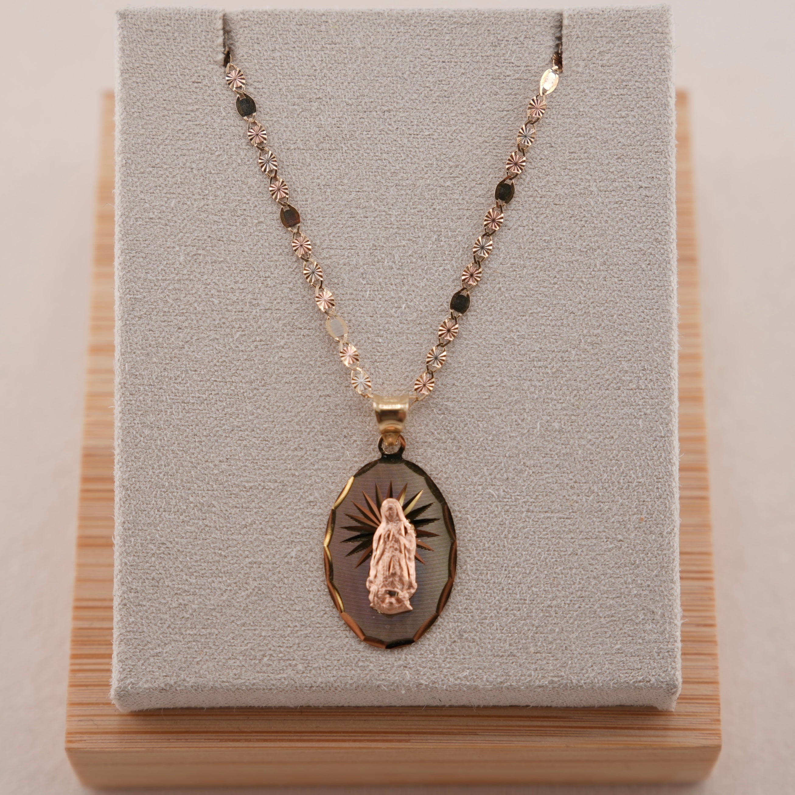 14k Gold Virgencita Chain Set