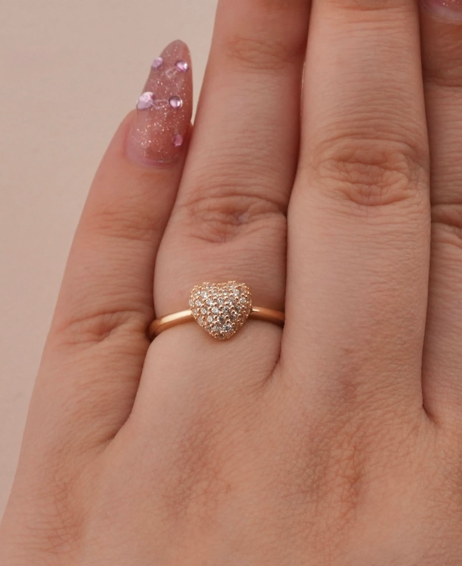 14K Gold Heart Women’s Ring