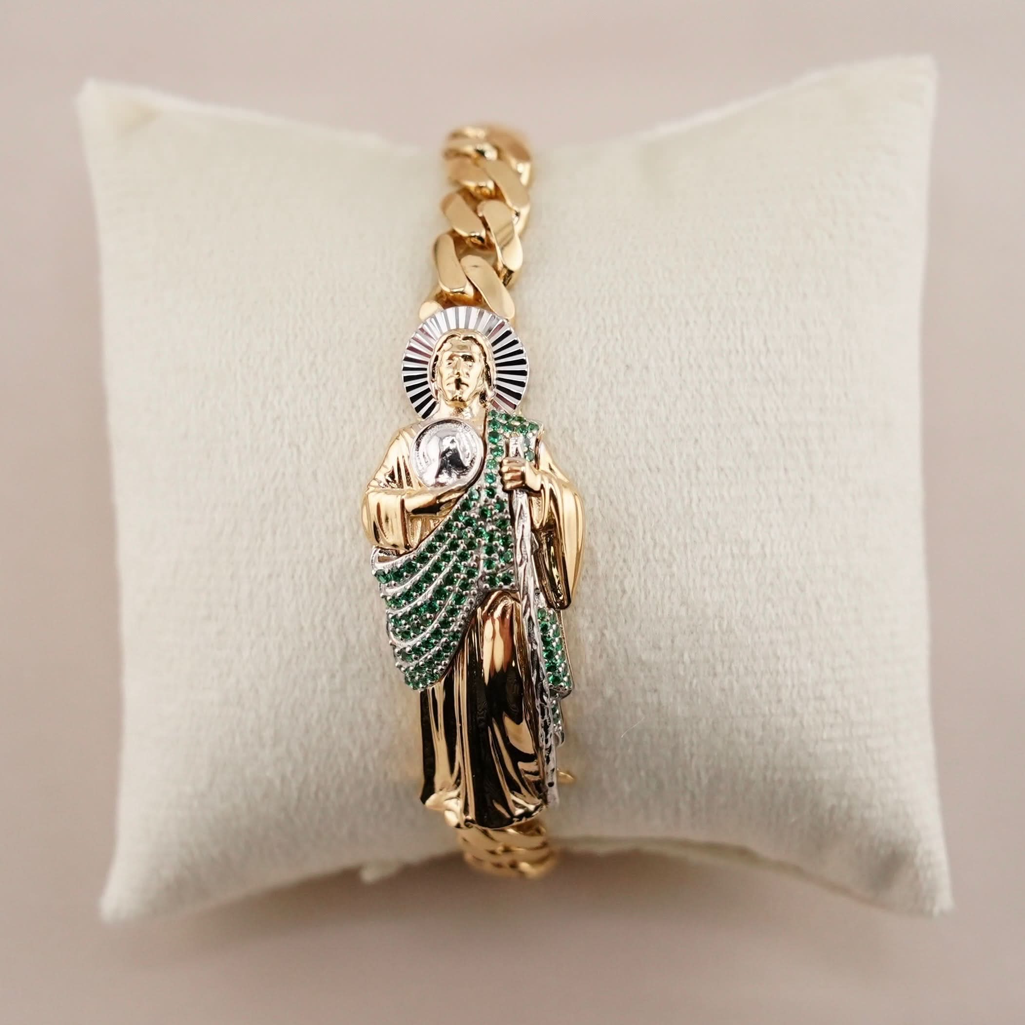 14k Gold Medium San Judas Bracelet