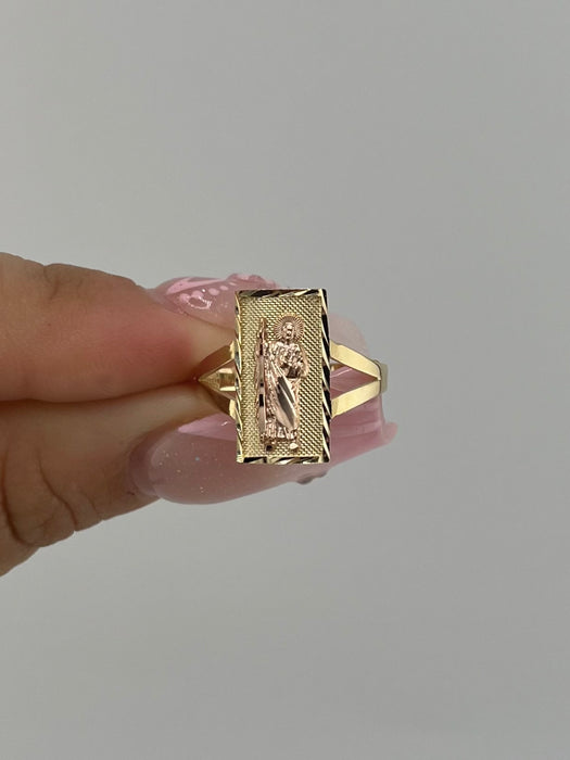 14k Gold Women’s Small San Judas Ring R83-32