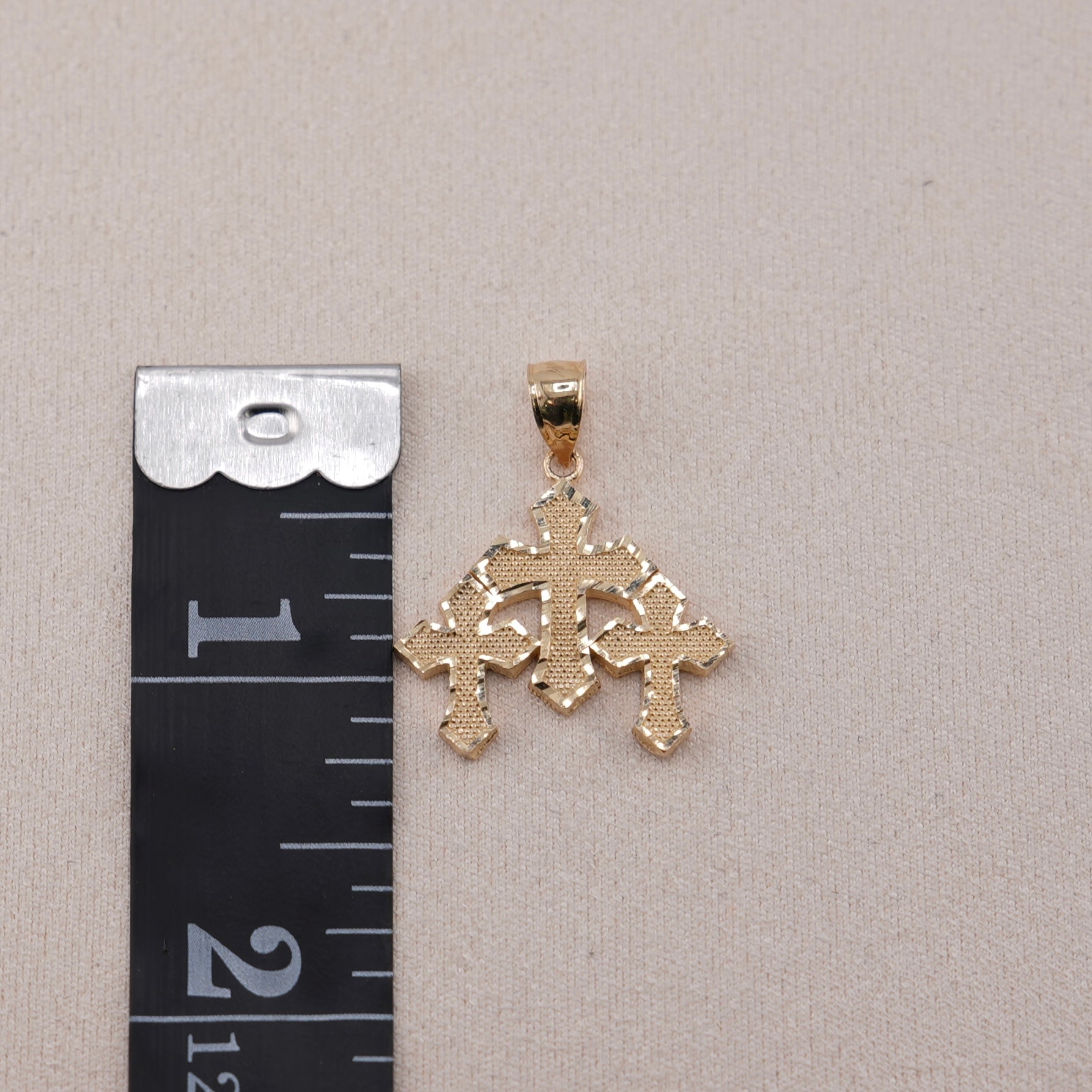 14k Gold Small Cross Pendant