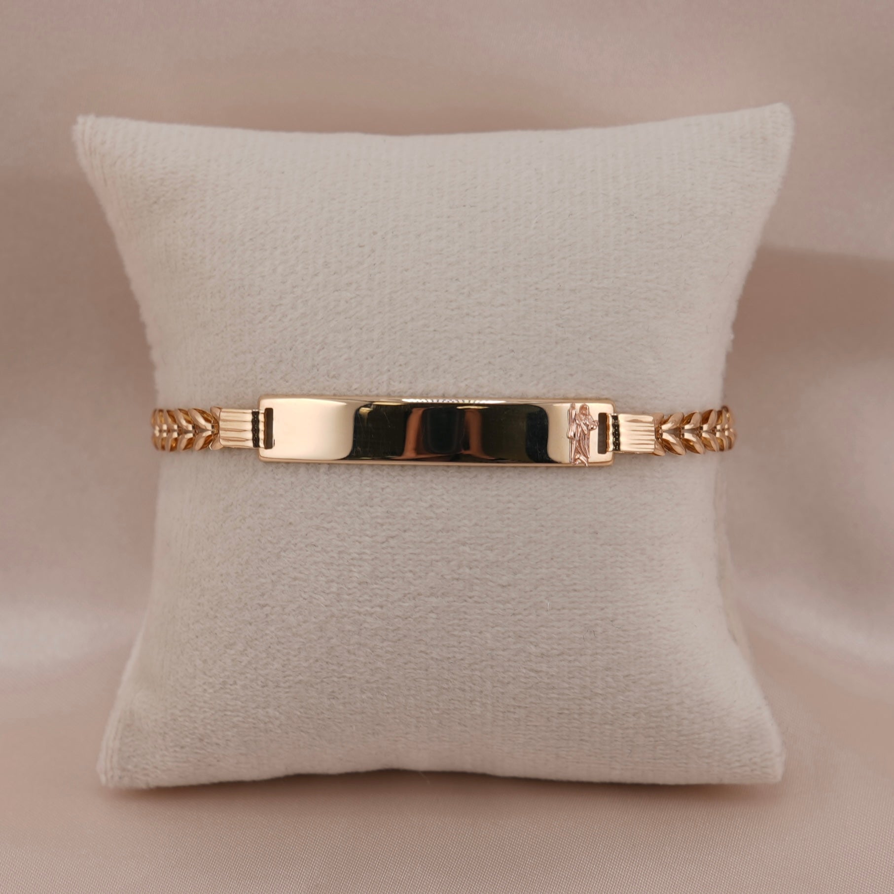 14k Gold Women’s San Judas ID Bracelet