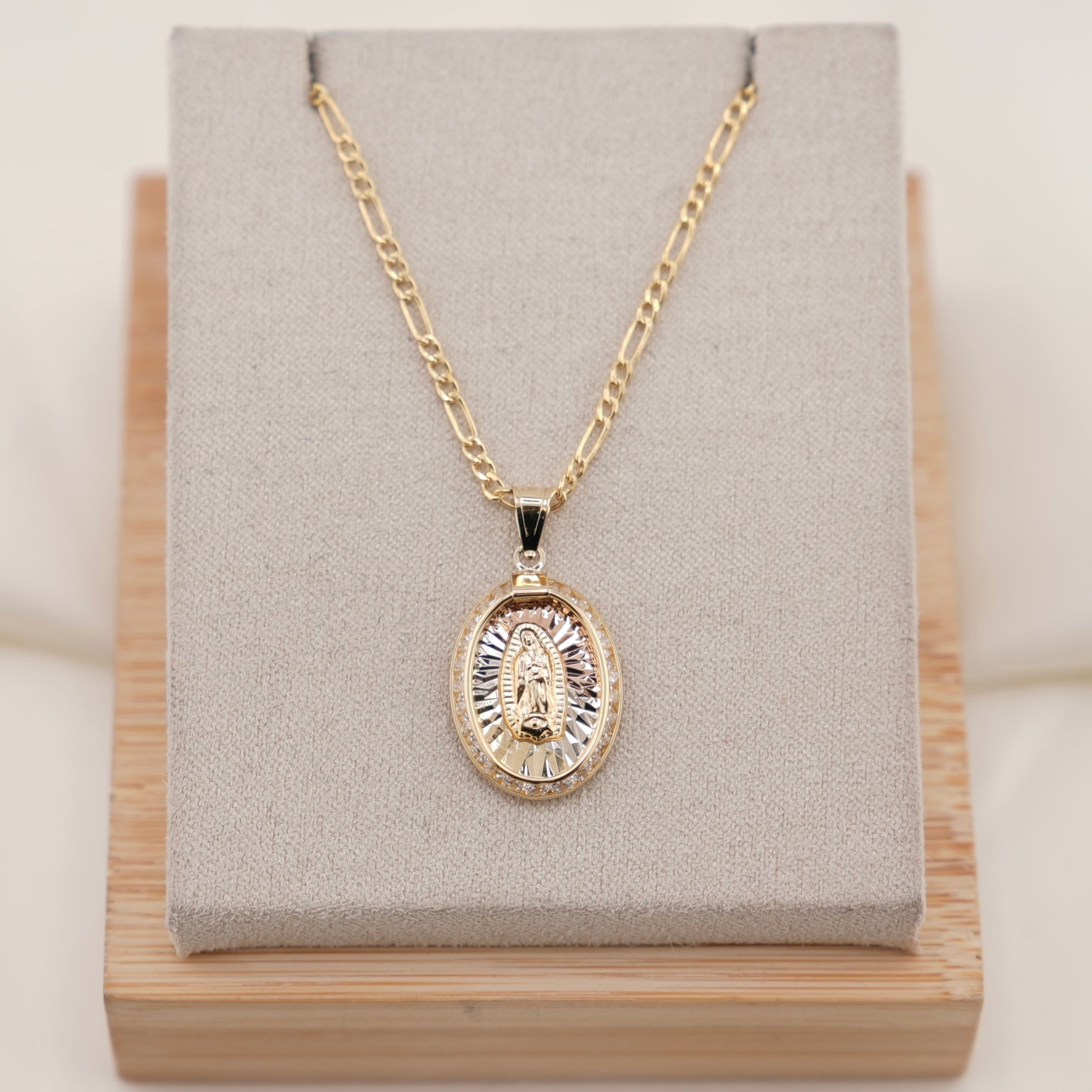 14k Gold Virgencita Chain Set