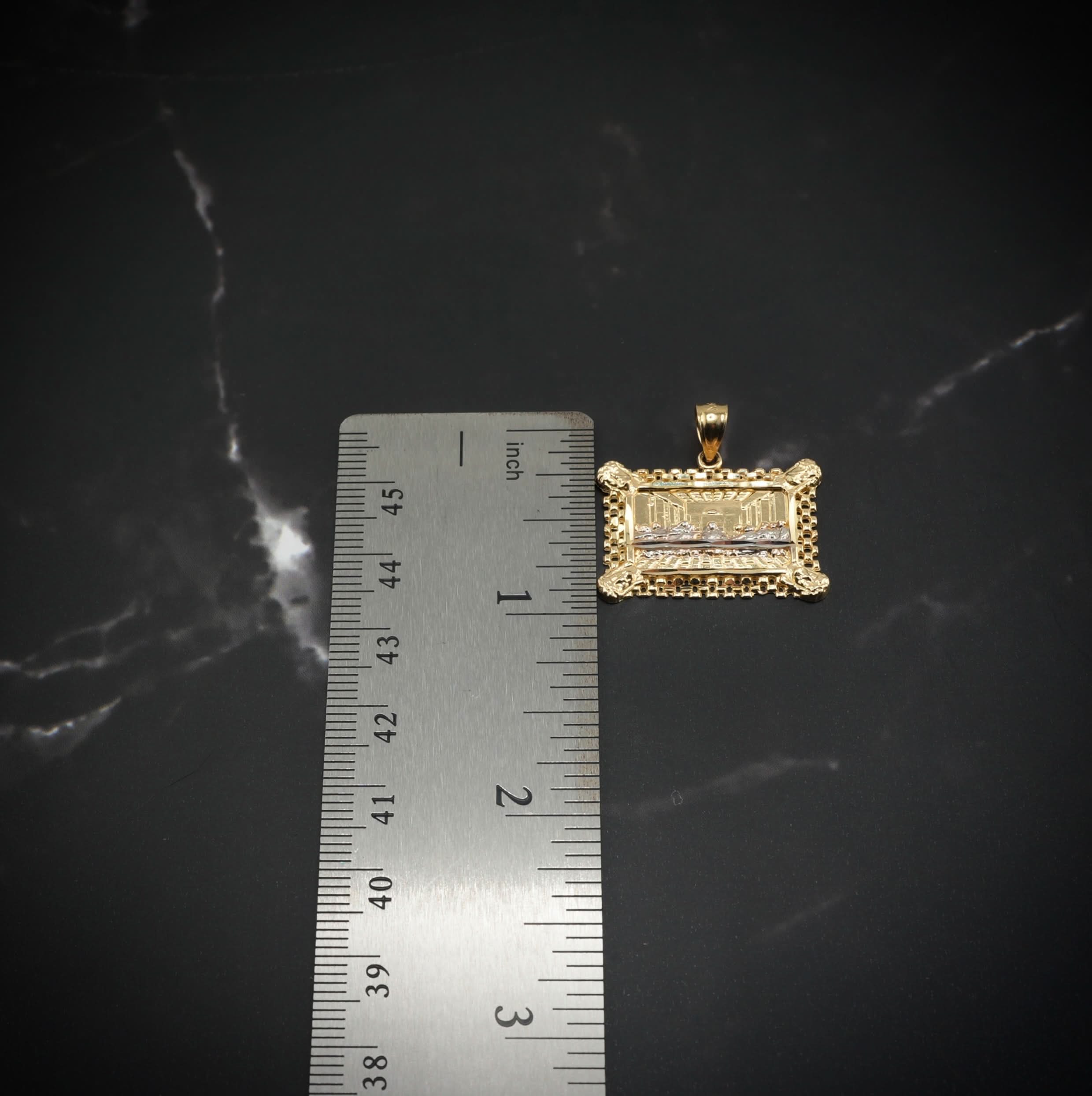 14k Gold Last Supper Pendant or Chain Set