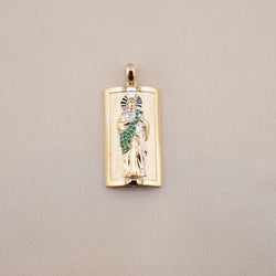 14k Gold San Judas Pendant