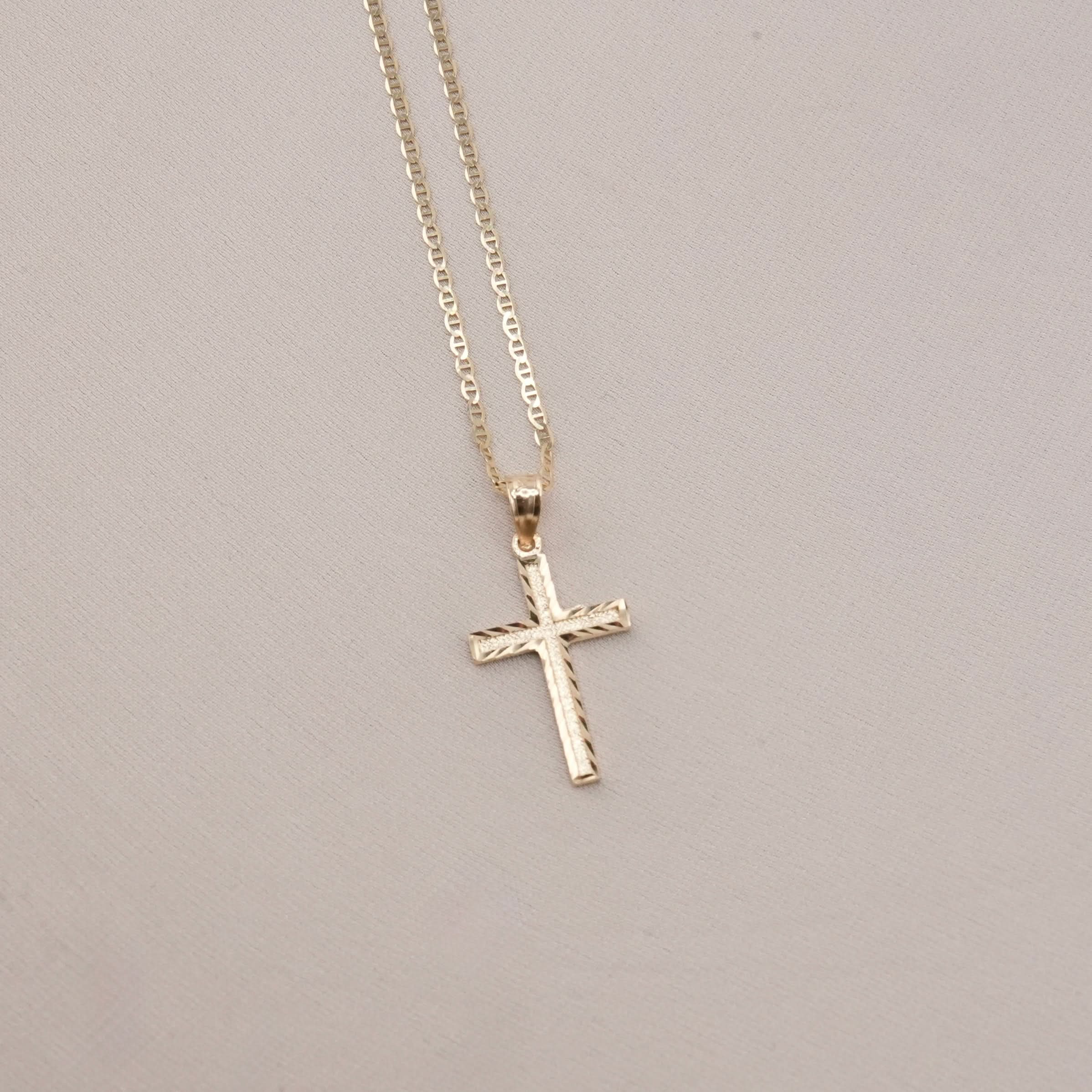 Cross Chain Rupa 14k Gold Cross Chain Set