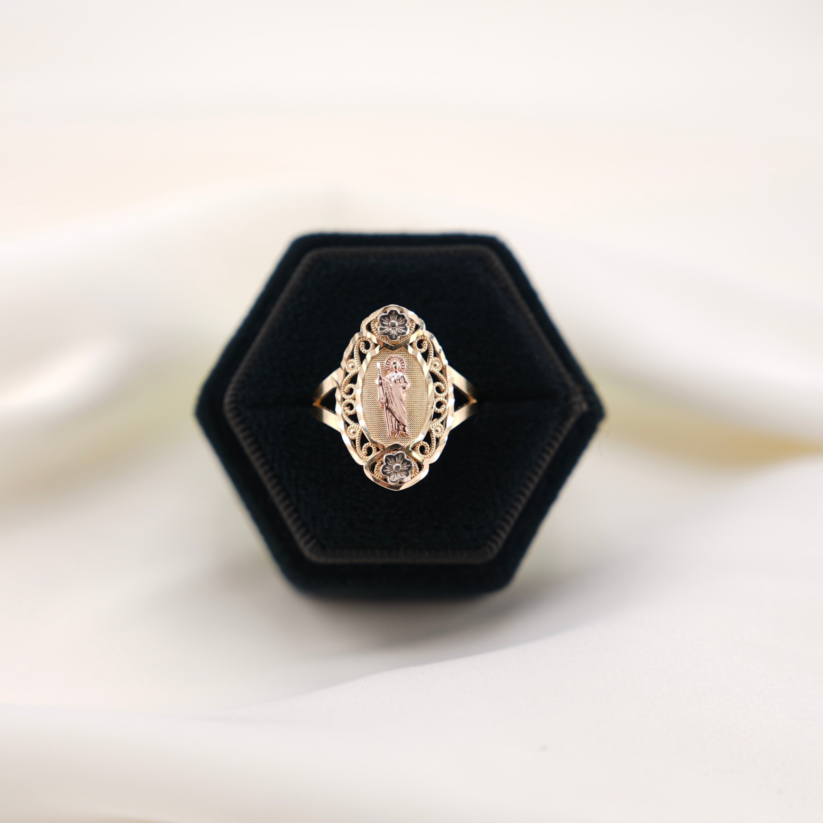 14k Gold San Judas Ring