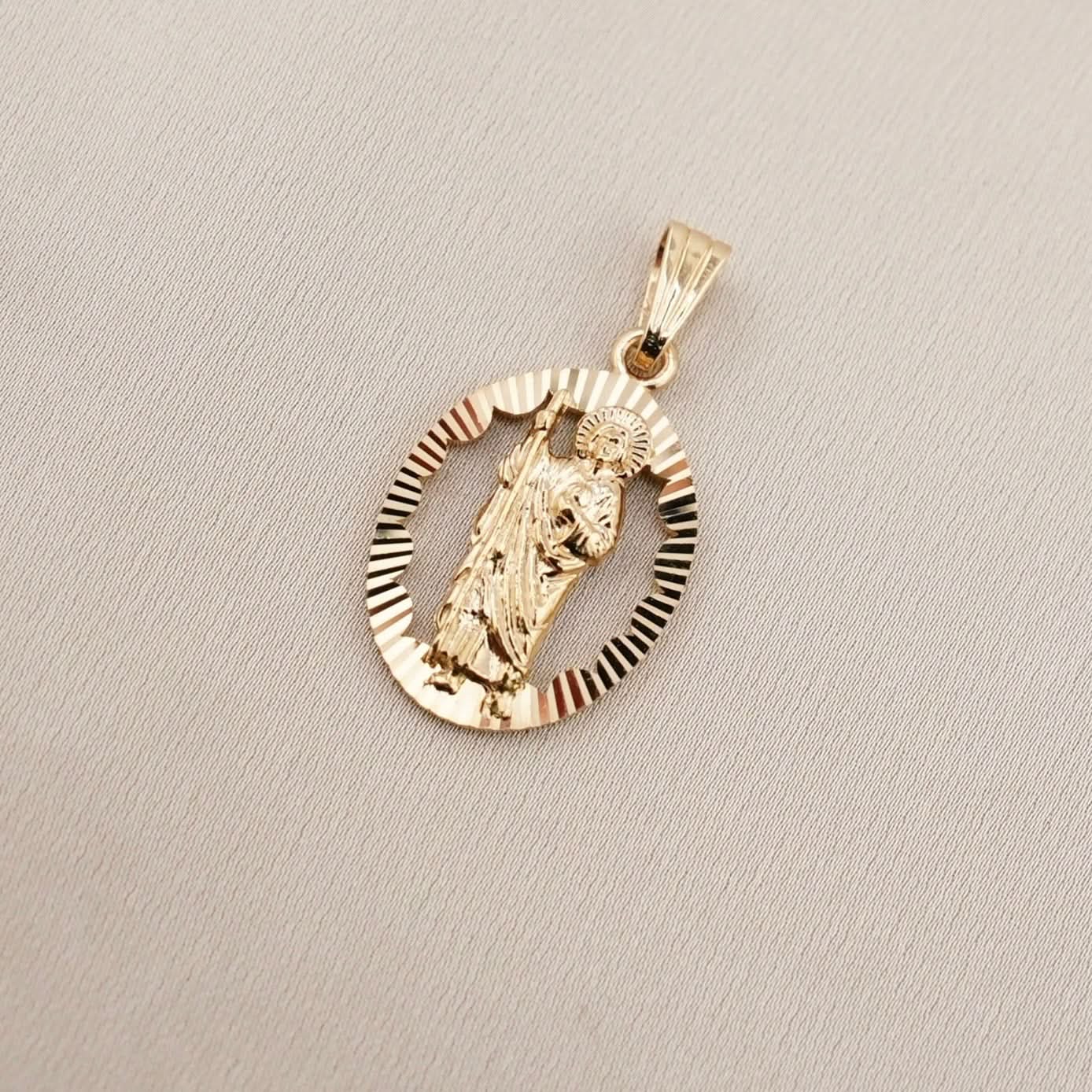 14k Gold San Judas Pendant
