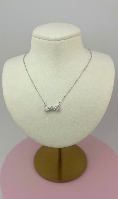 925 Silver Bow Necklace