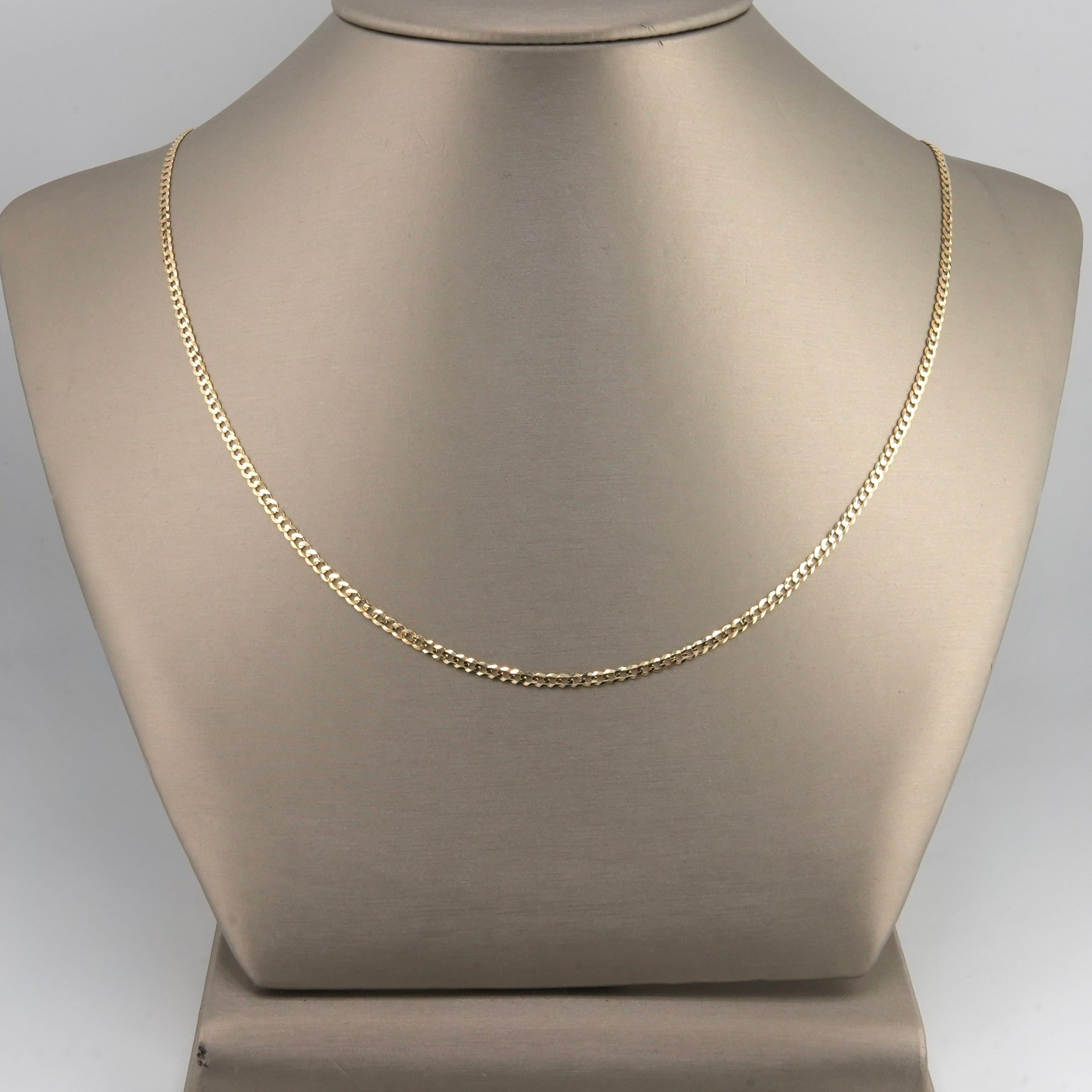 Ban Chain 14k Gold Solid Curb Chain 2.5mm