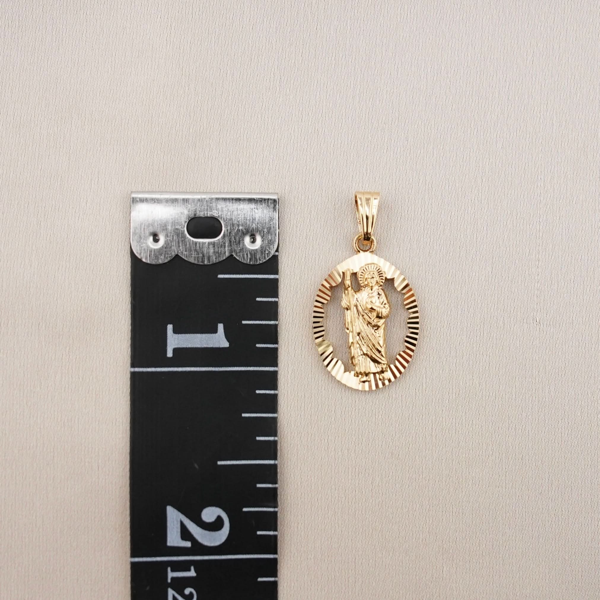 14k Gold San Judas Pendant