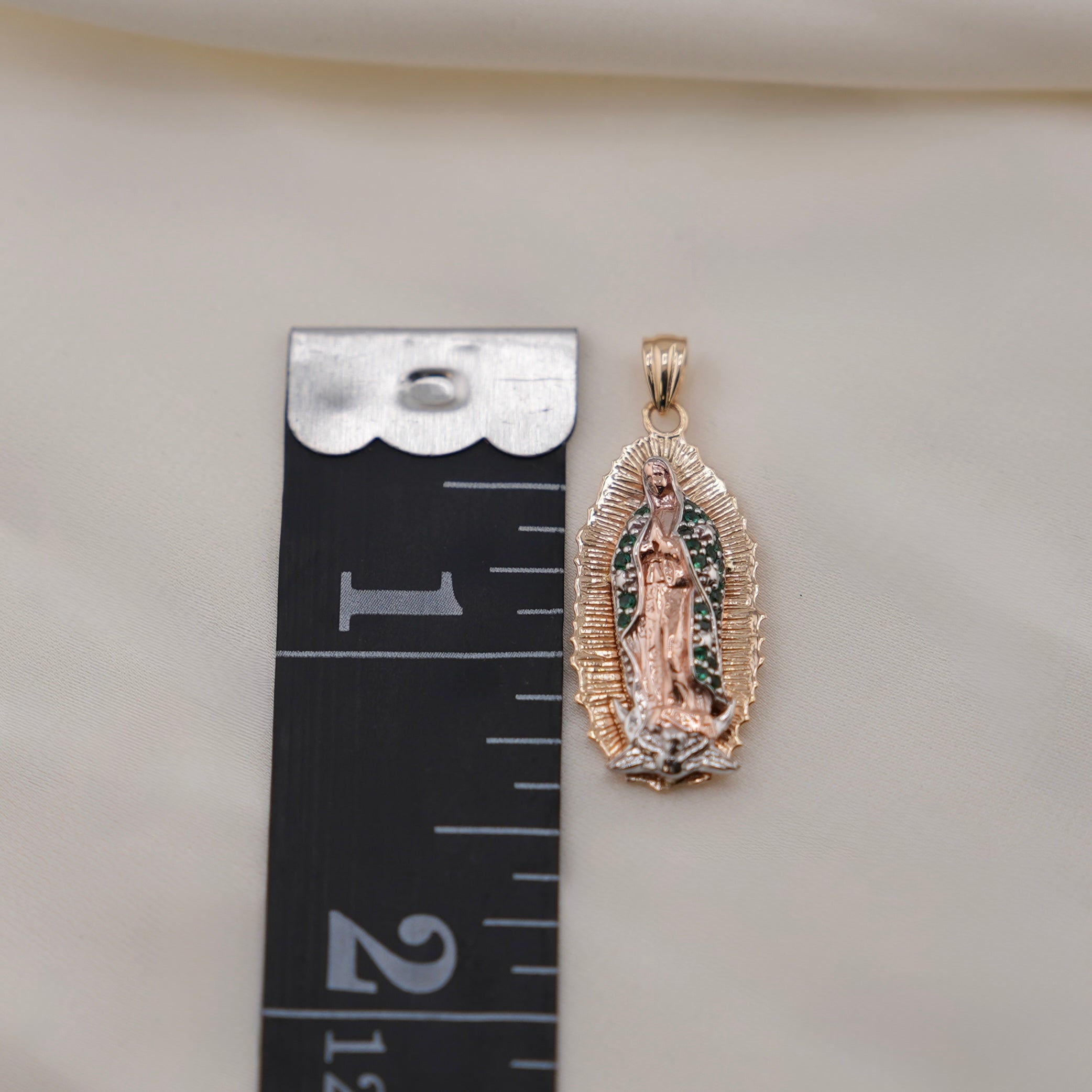 14k Gold Small Virgencita Chain Set