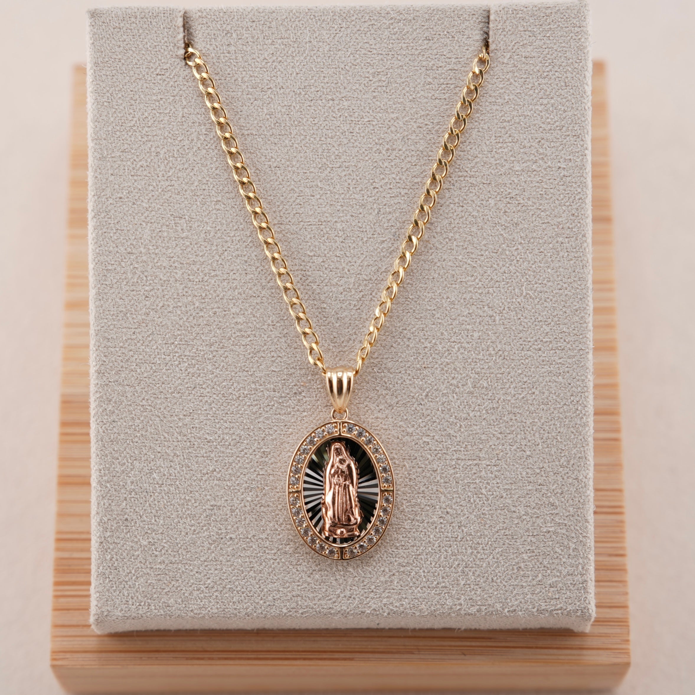 14k Gold Virgencita Chain Set