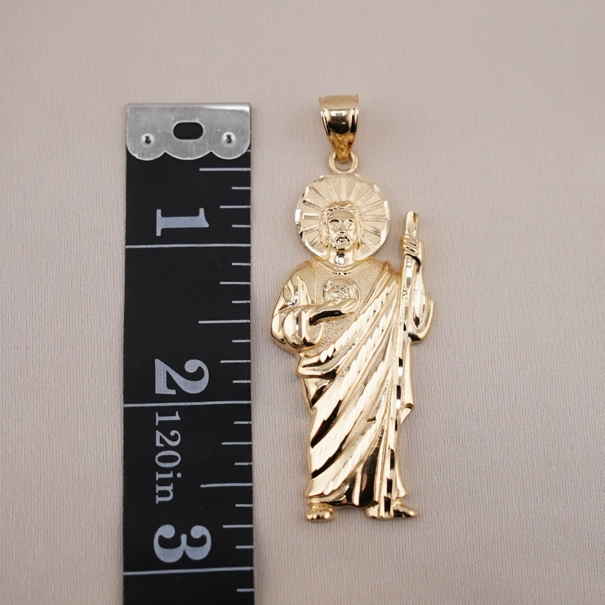 14k Gold San Judas Chain Set