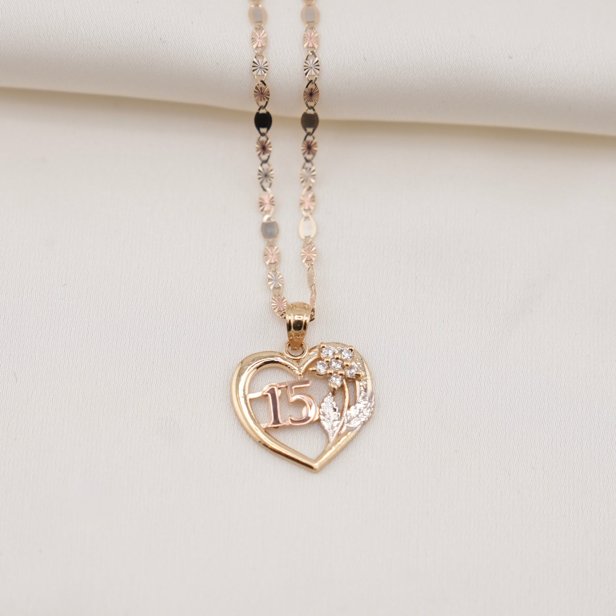 14k Gold Quinceañera Chain Set