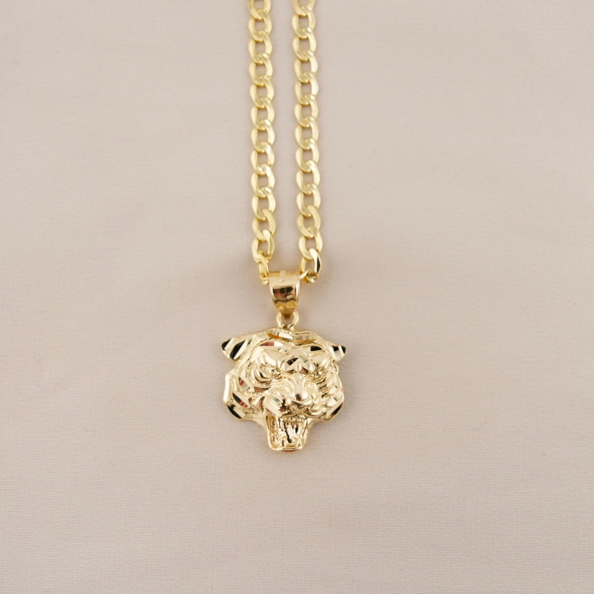 14k Gold Tiger Chain Set