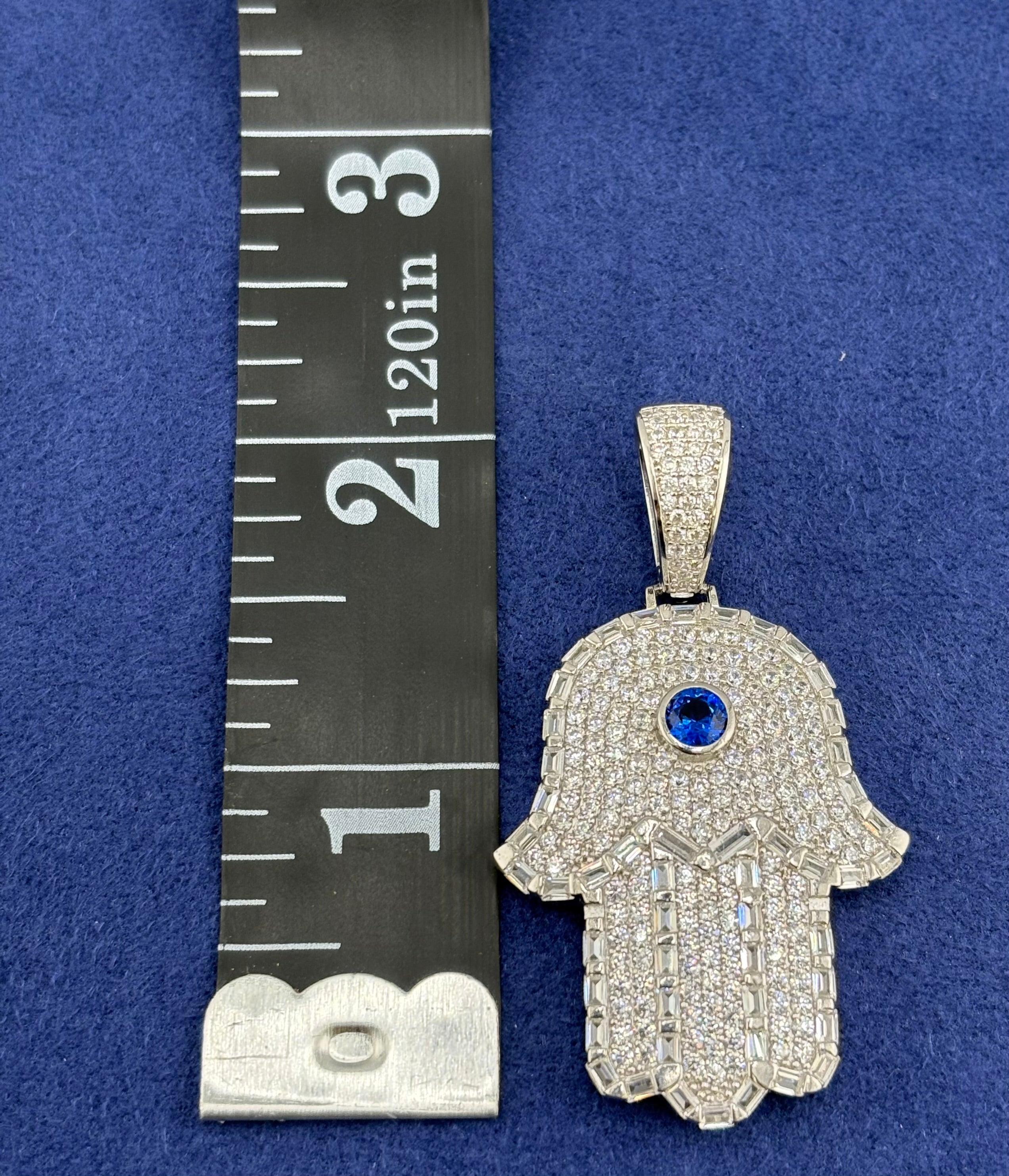 Silver 925 Hamsa Chain Set