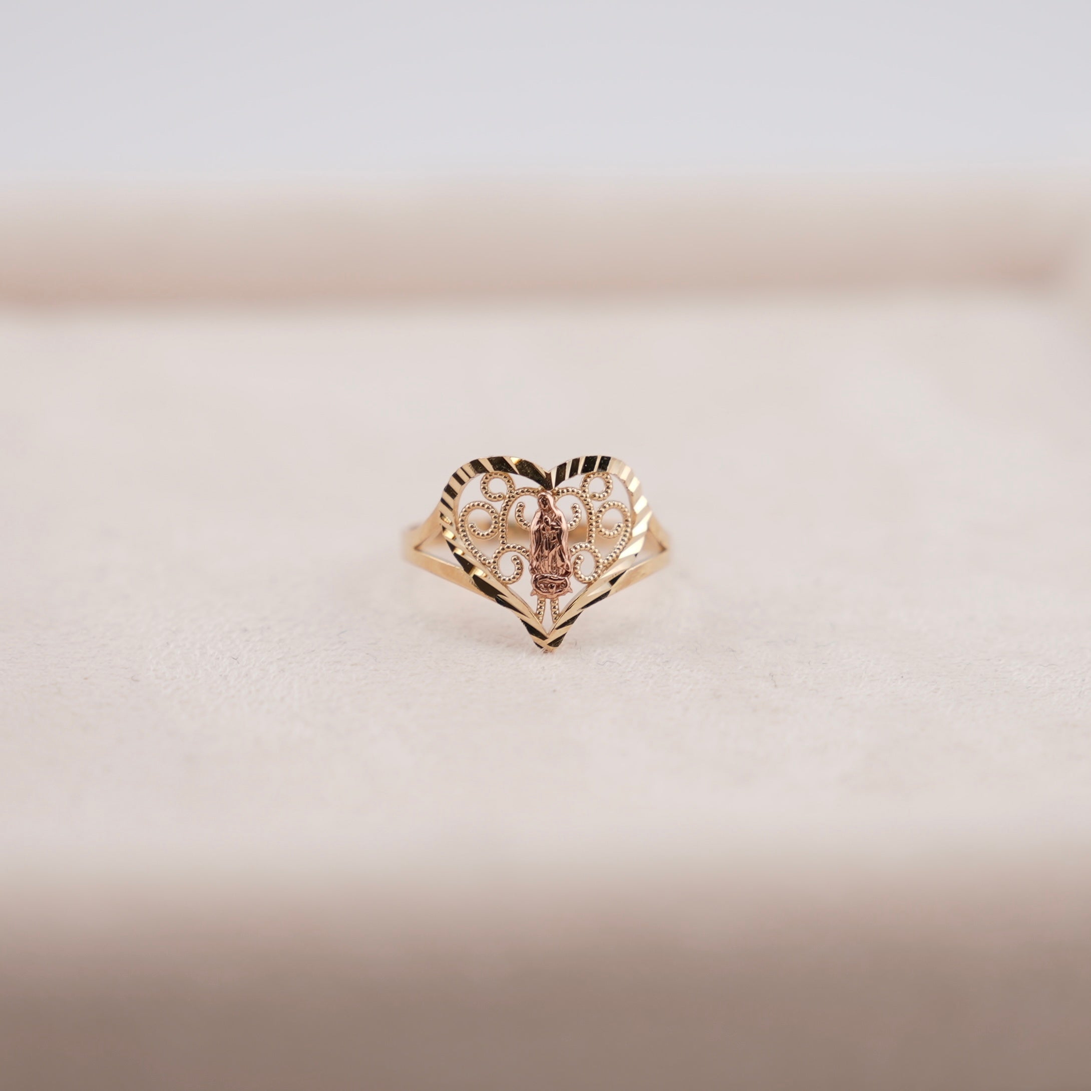 14k Gold Virgencita Ring