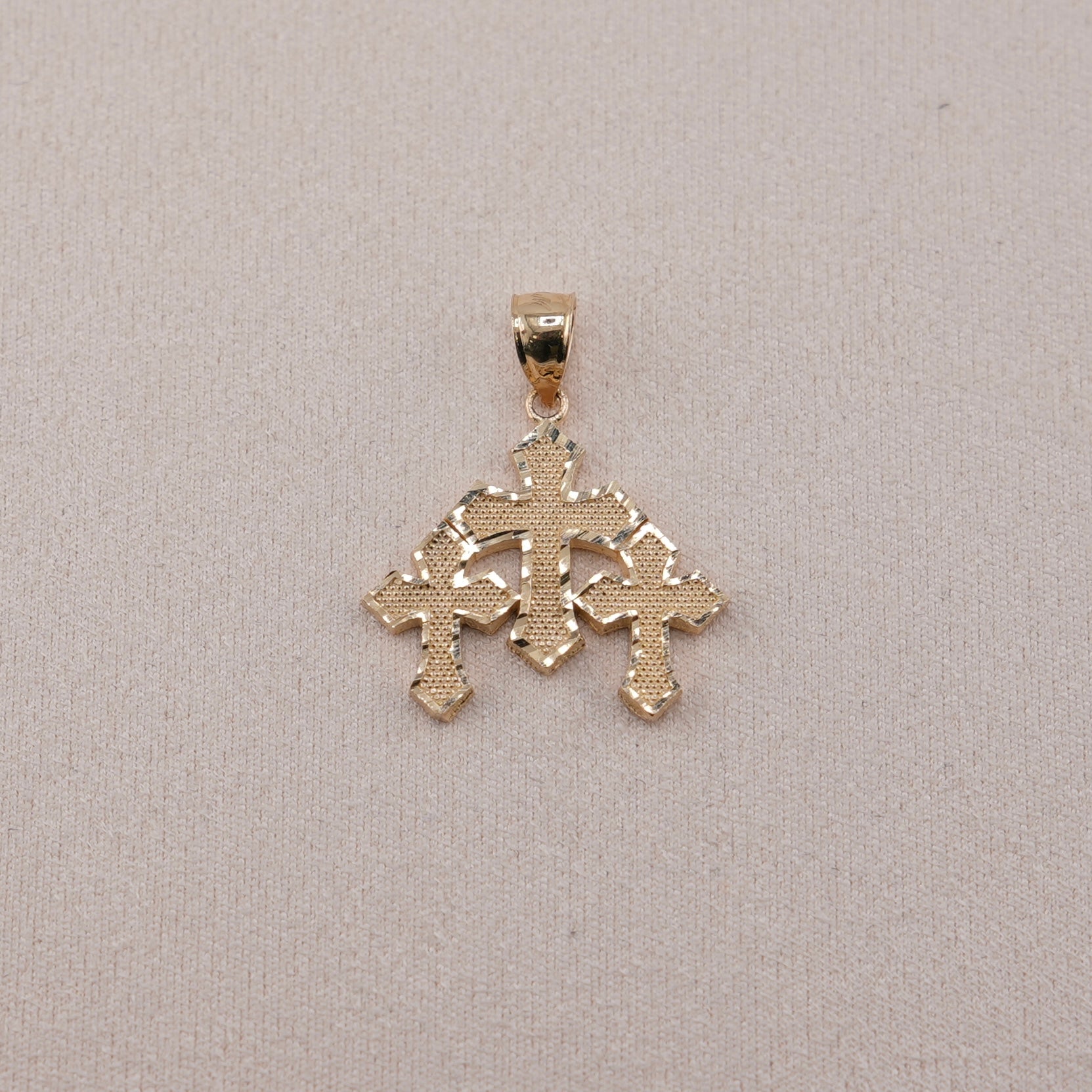 14k Gold Small Cross Pendant