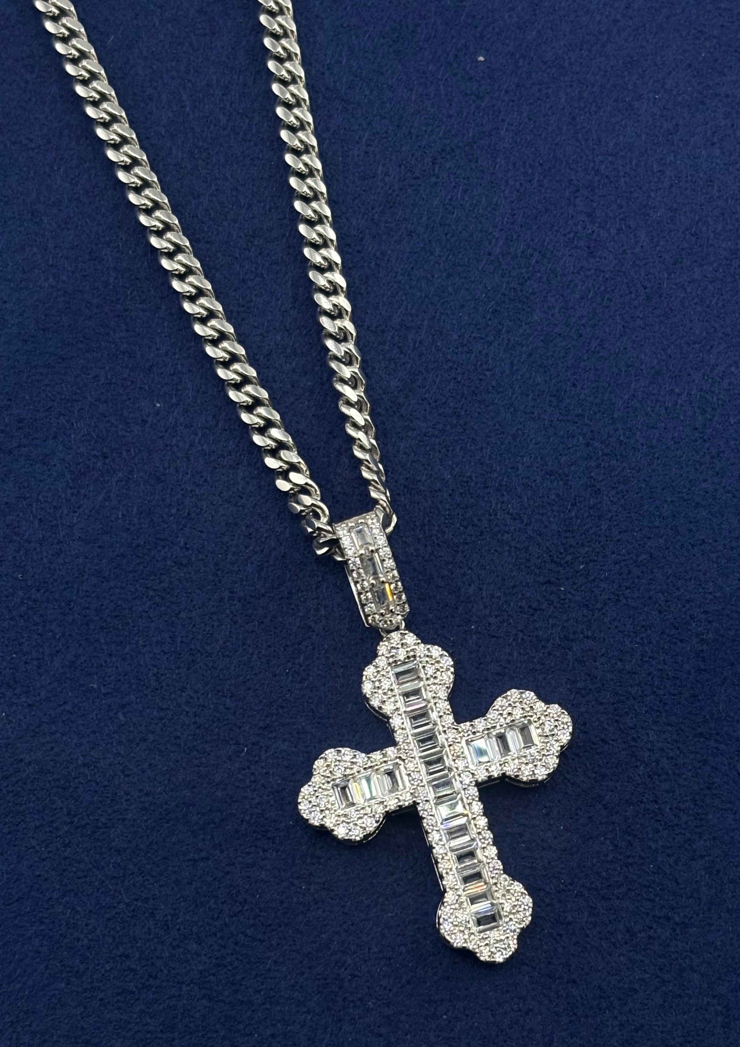 Silver 925 Cross Chain Set