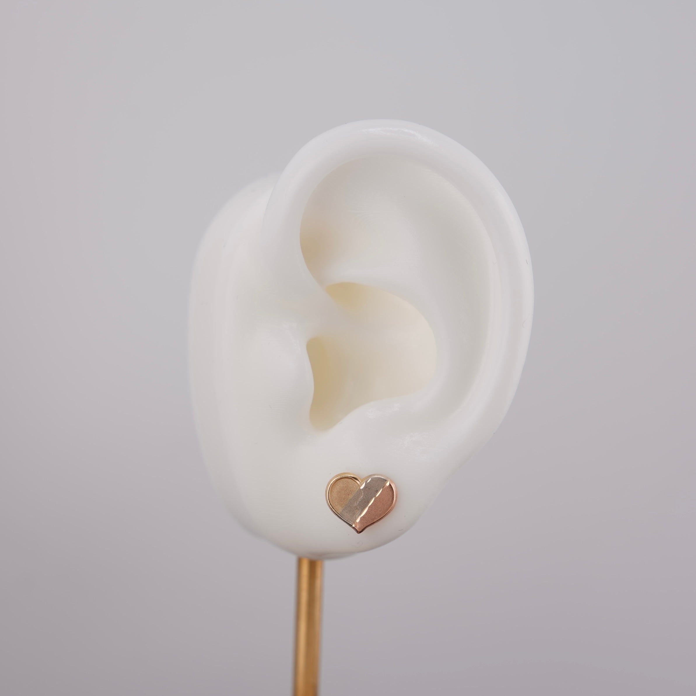 14k Gold Heart Earrings