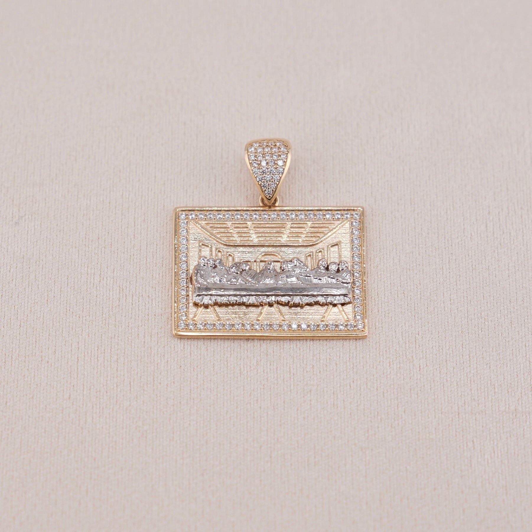 14k Gold Last Supper Pendant