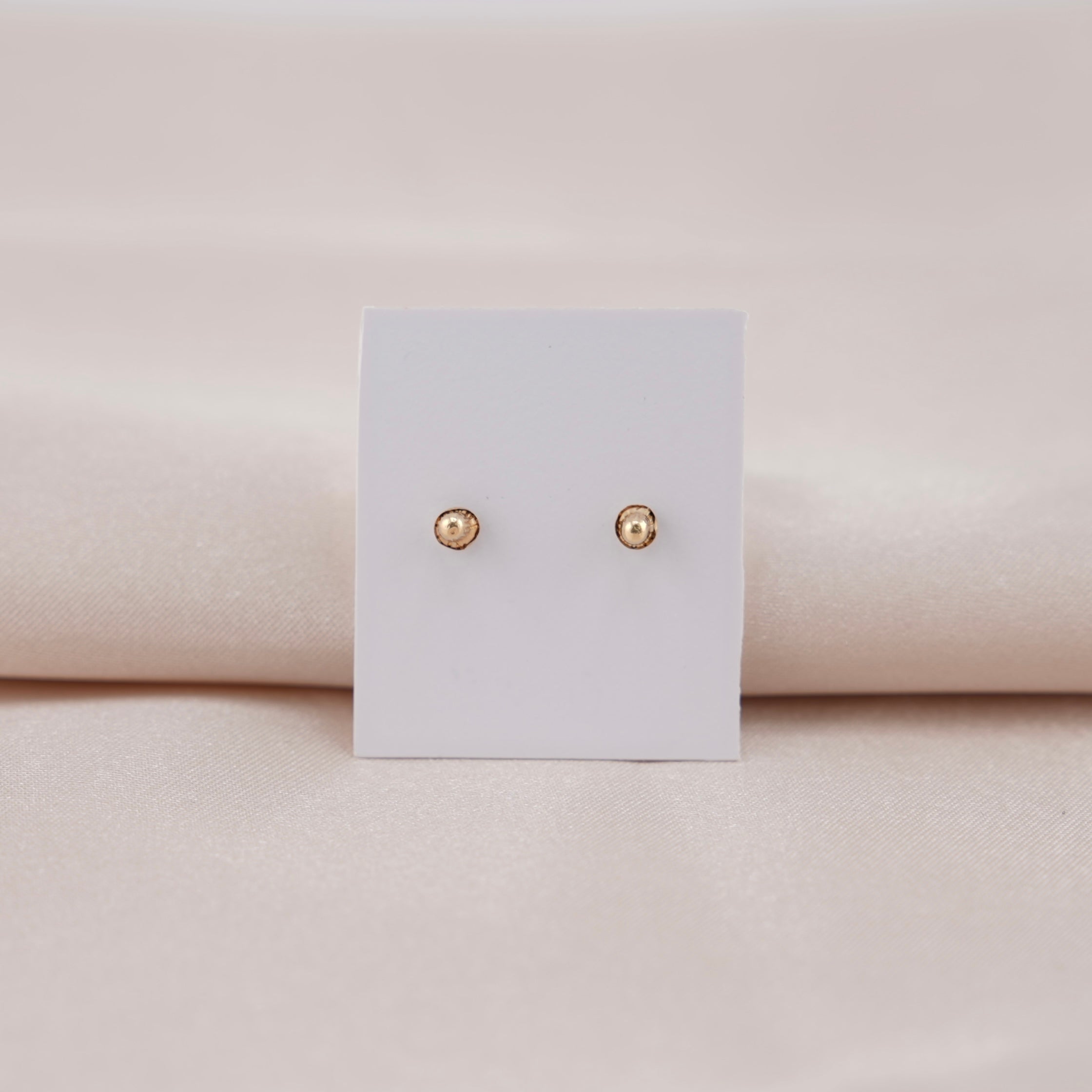 14k Gold Dark Pink Cross Earrings