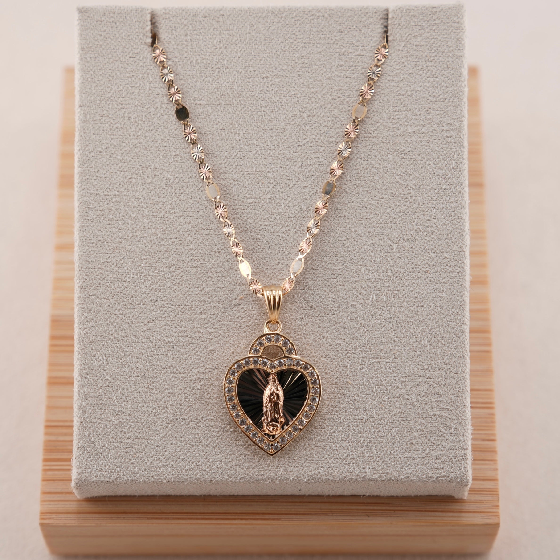 14k Gold Virgencita Chain Set