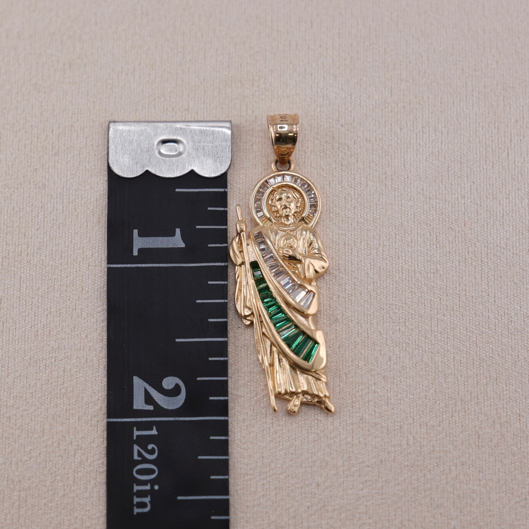14k Gold San Judas Pendant