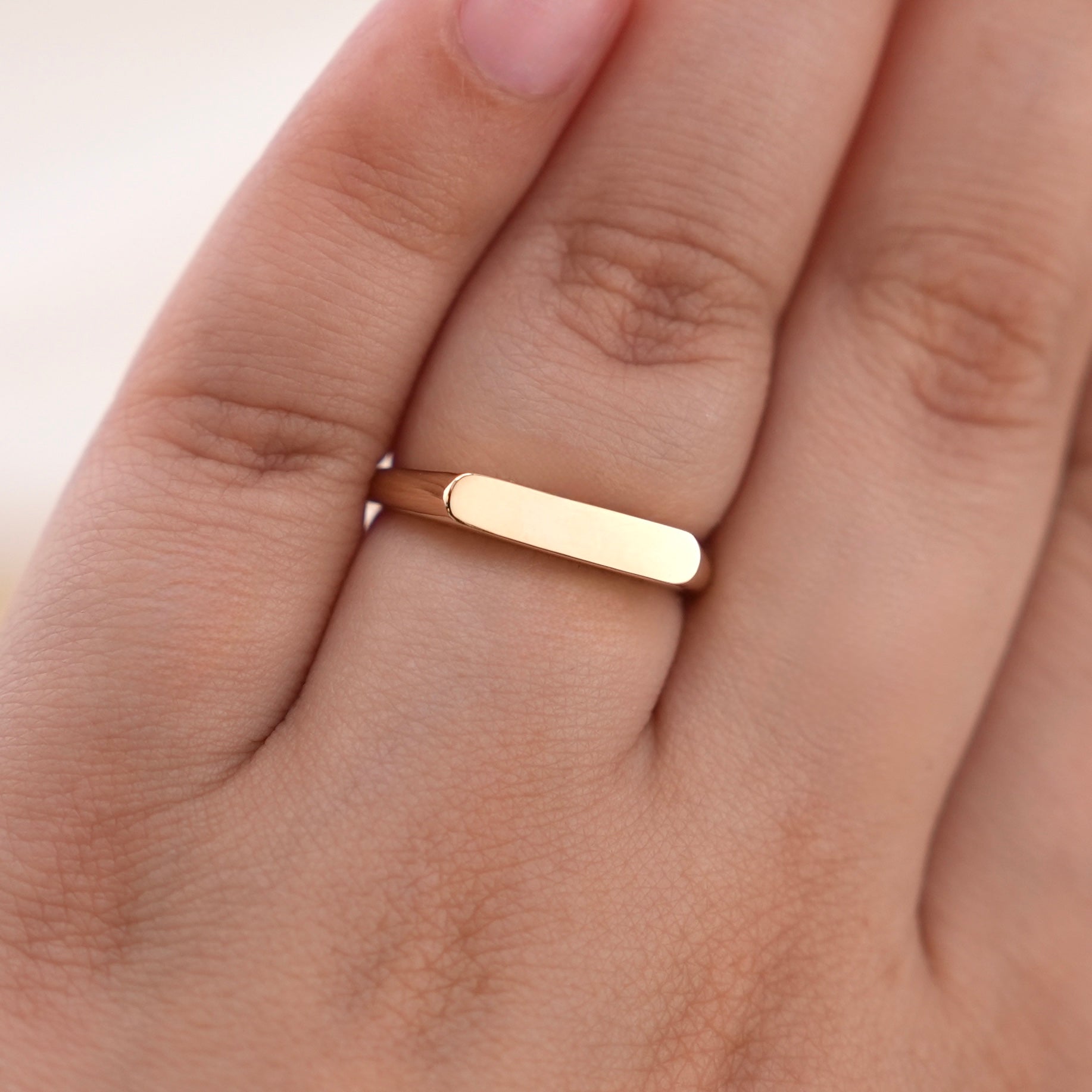 14k Gold Signet Ring