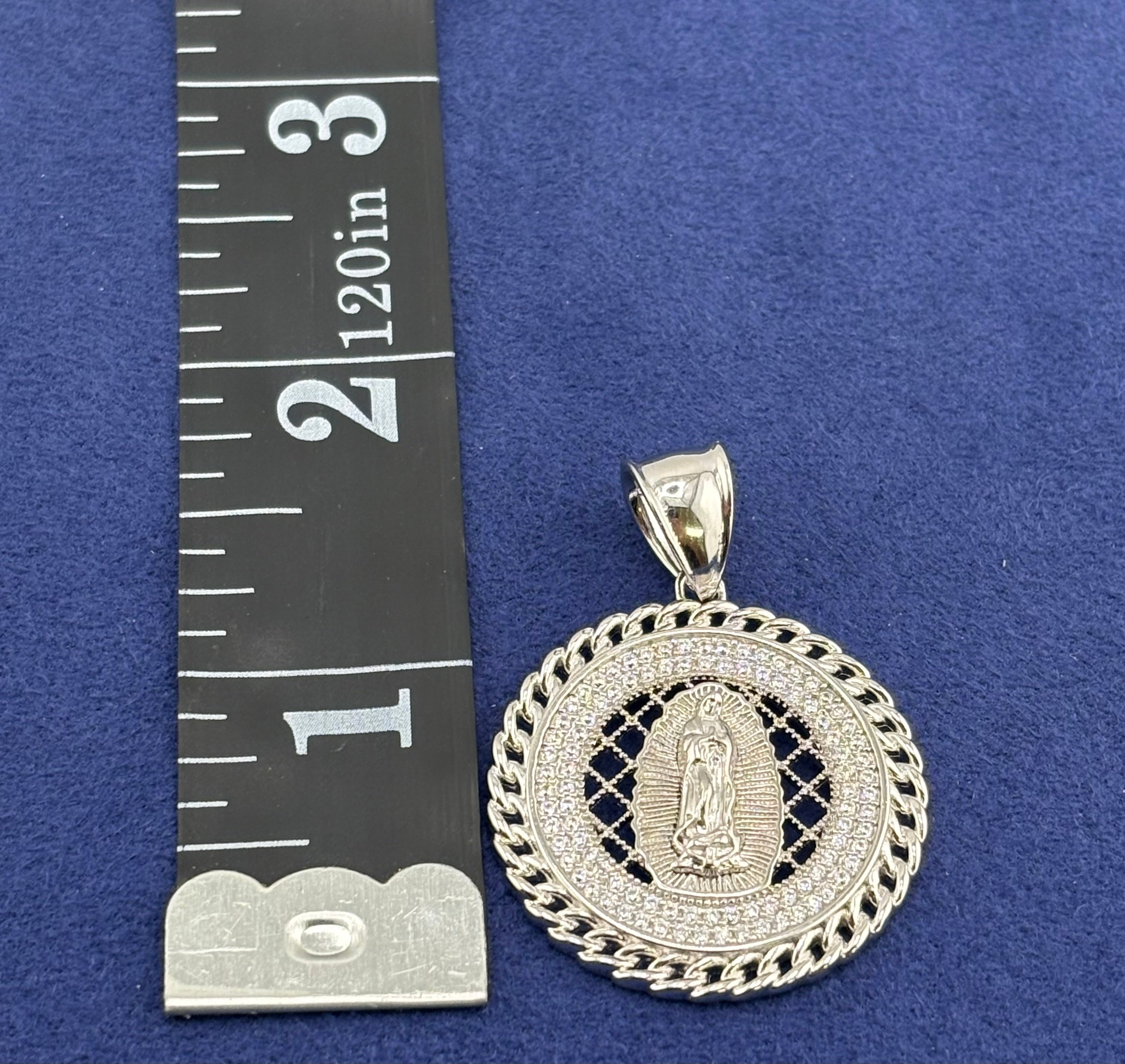 Silver 925 Virgencita Chain Set