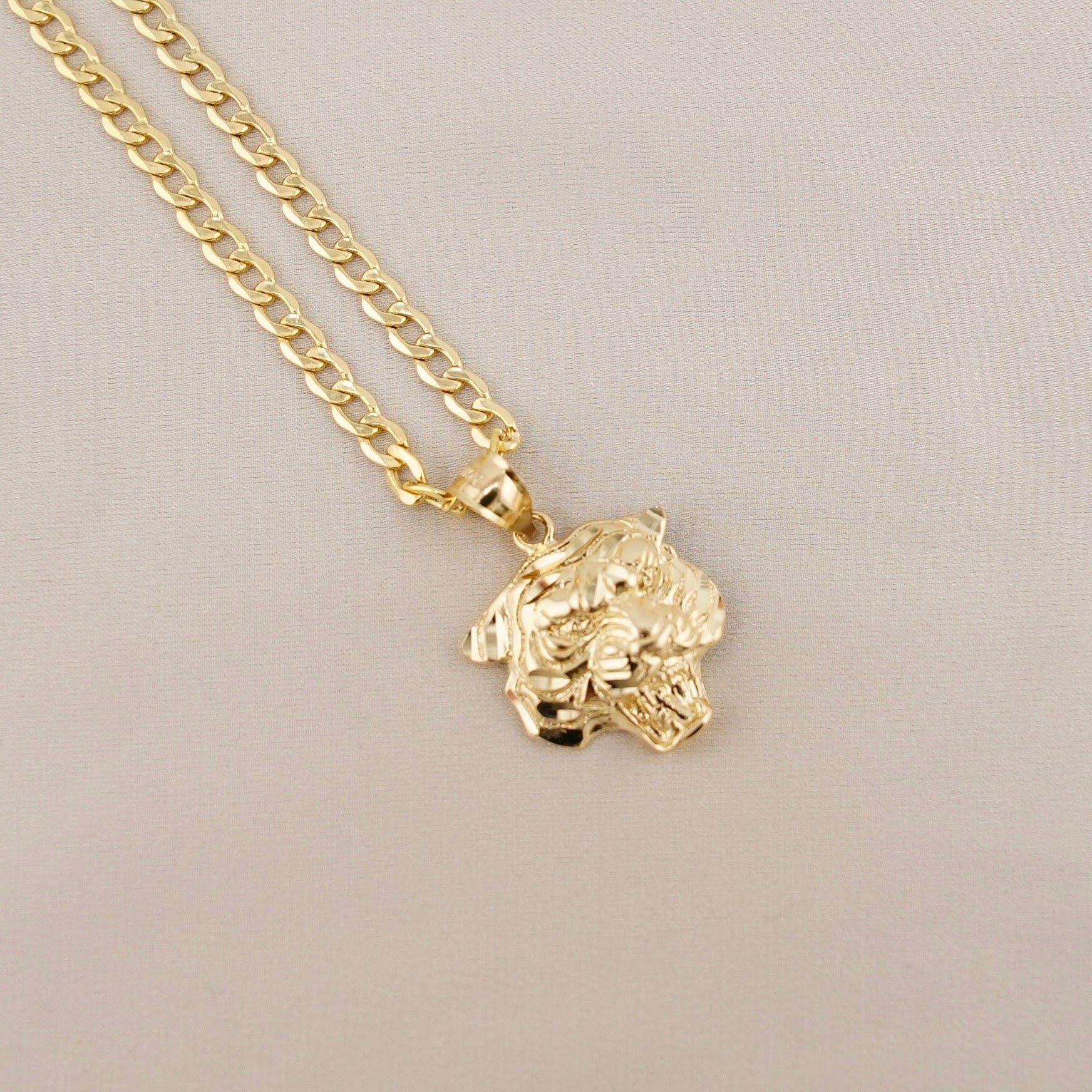 14k Gold Tiger Chain Set