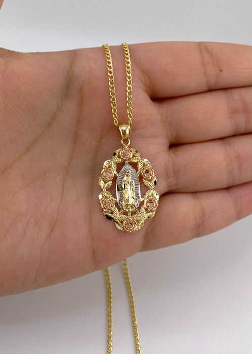 14k Gold Virgencita Chain Set CBP#70