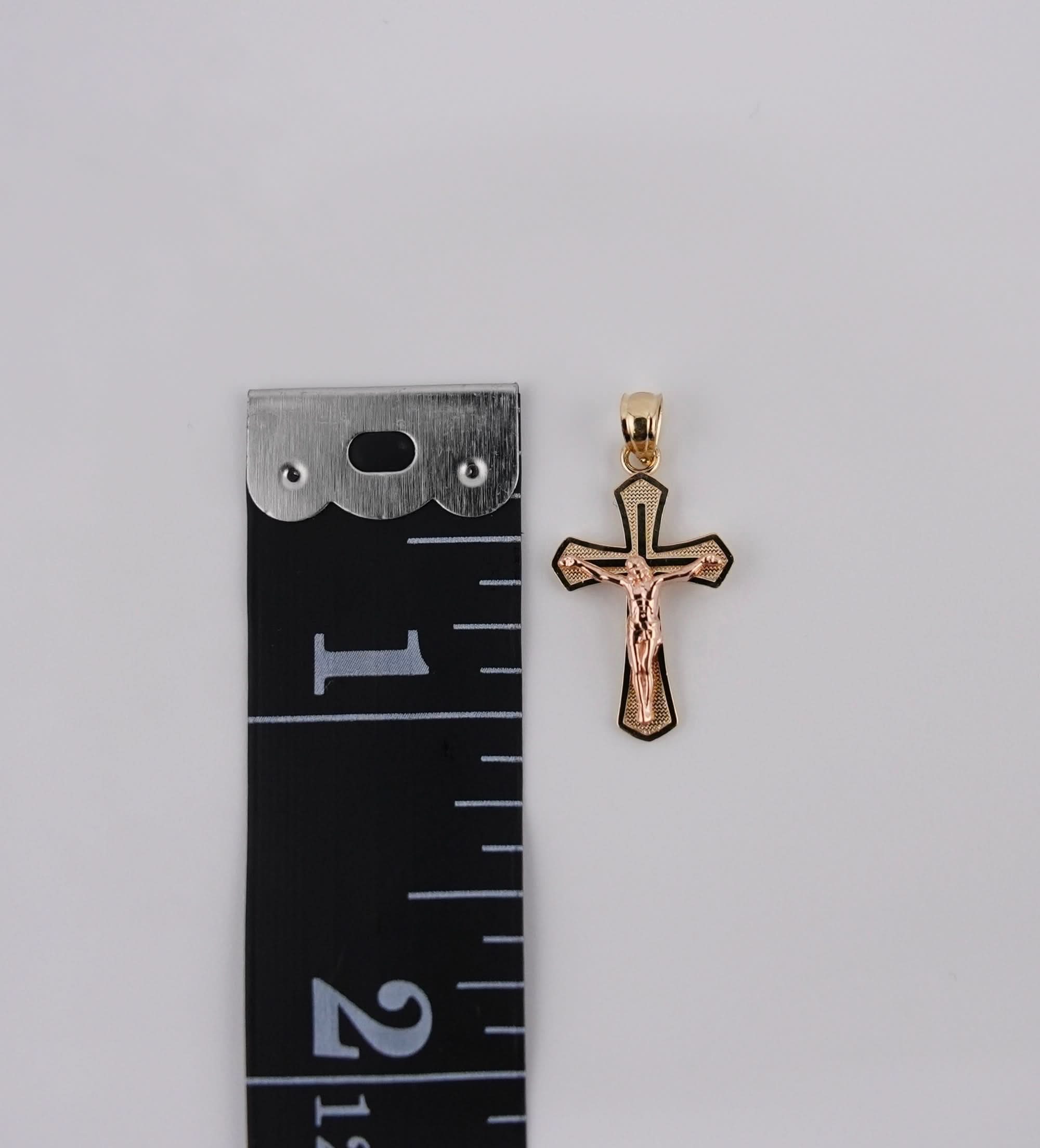 14k Gold Cross Chain Set