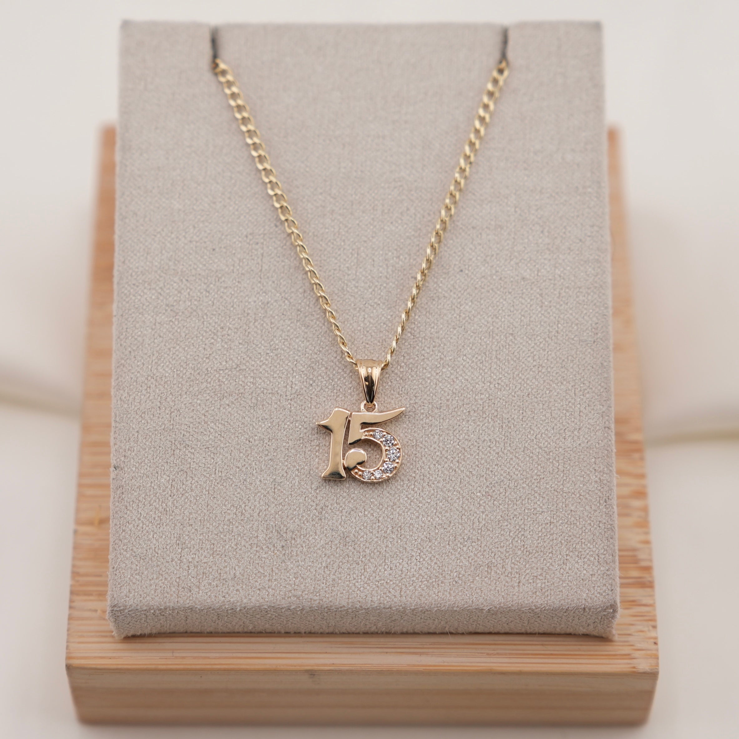 14k Gold Quinceañera Chain Set