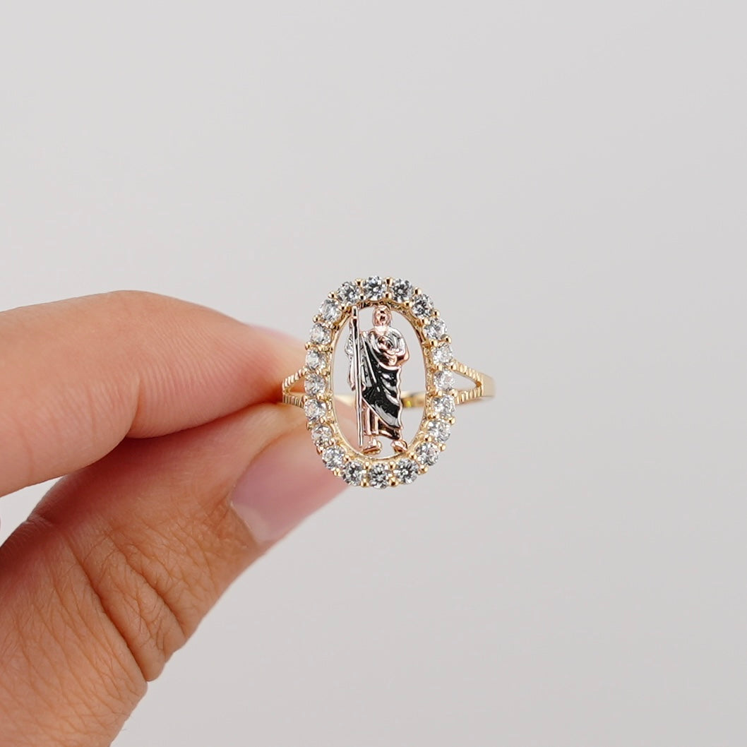 14k Gold San Judas Ring
