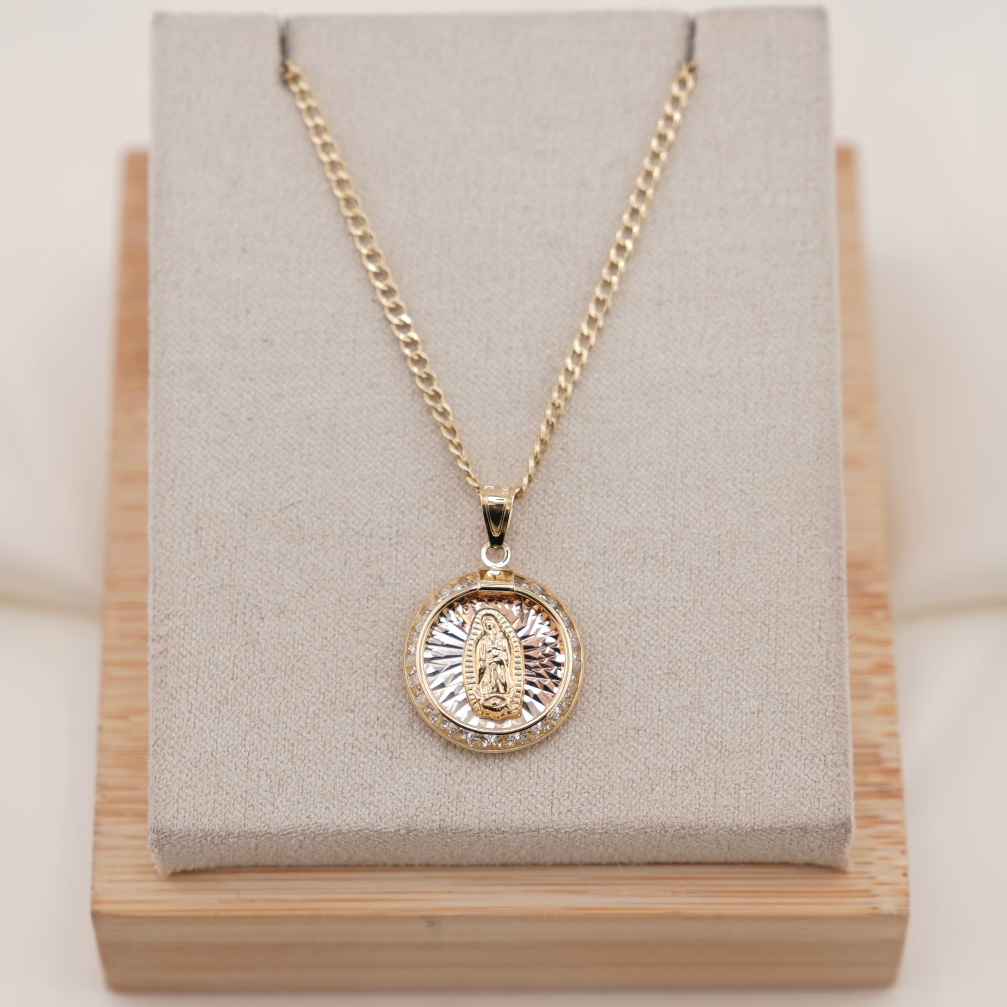 14k Gold Virgencita Chain Set
