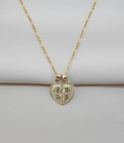 14k Gold Te Amo Chain Set . PT-