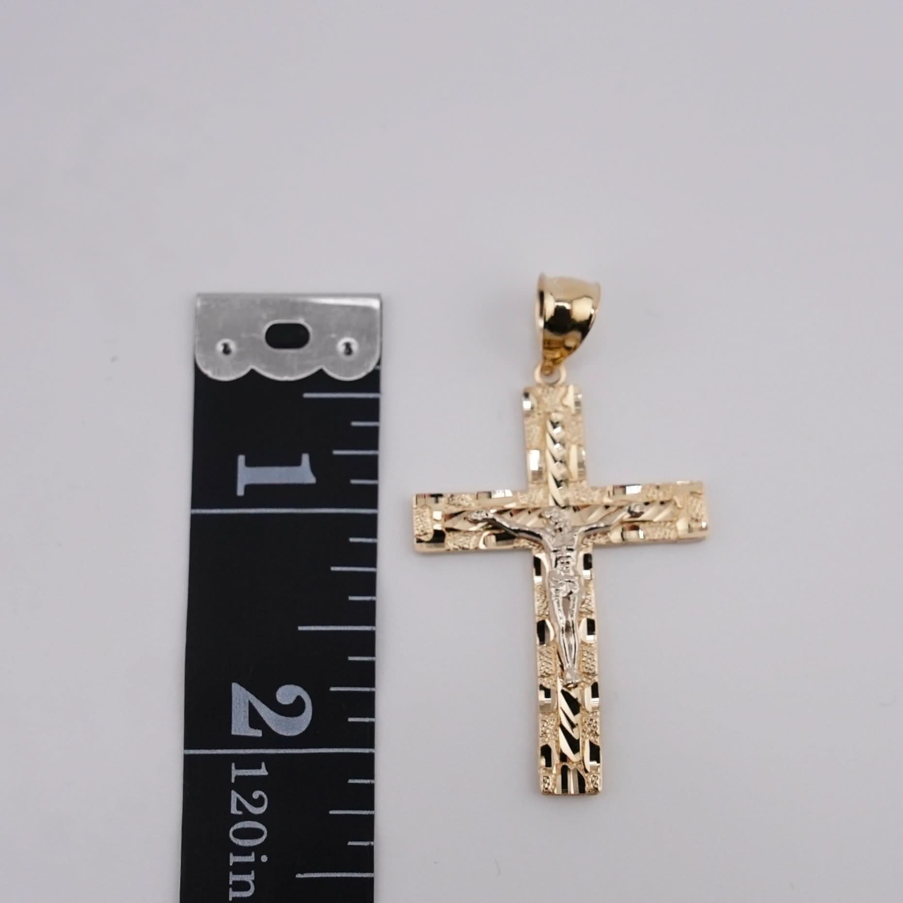 14k Gold Cross Chain Set