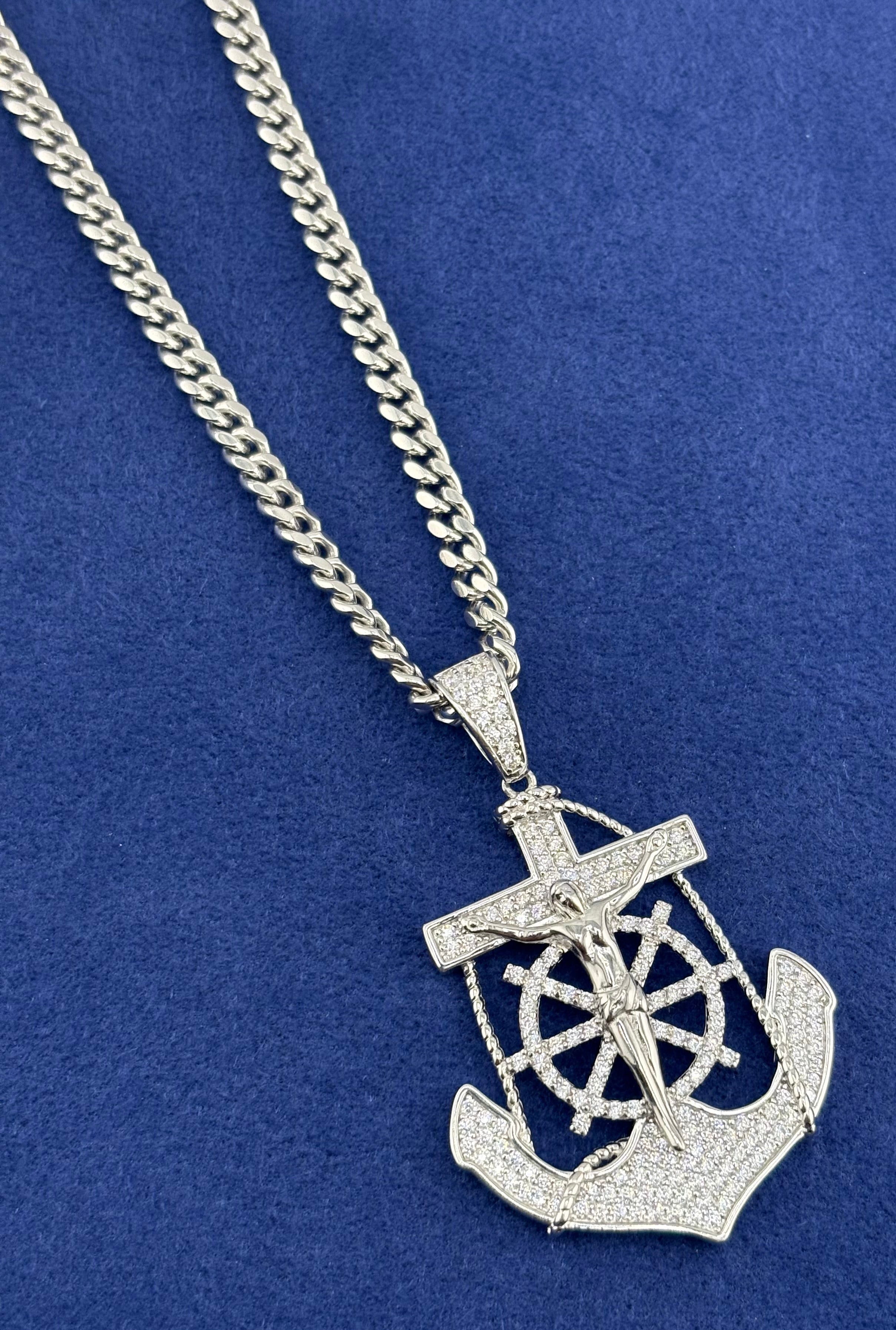 Silver 925 Anchor Chain Set