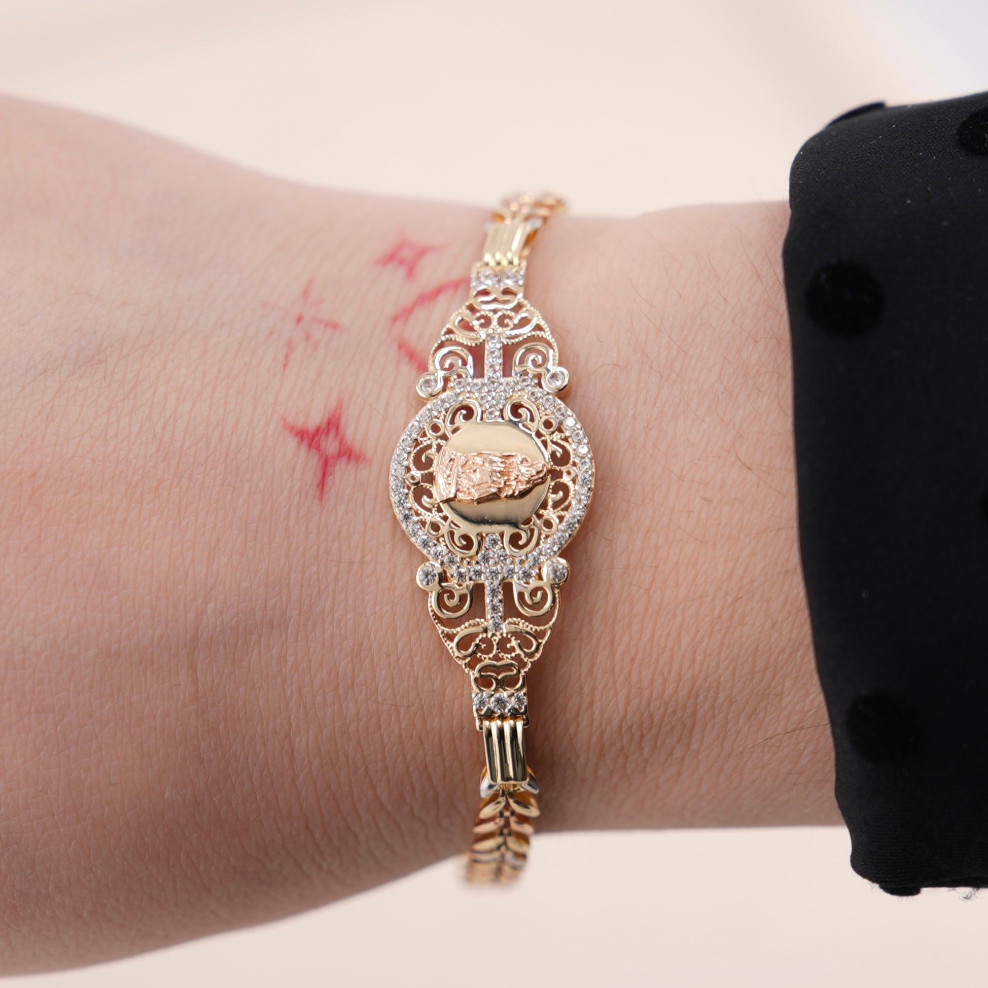 14k Gold Virgencita Bracelet