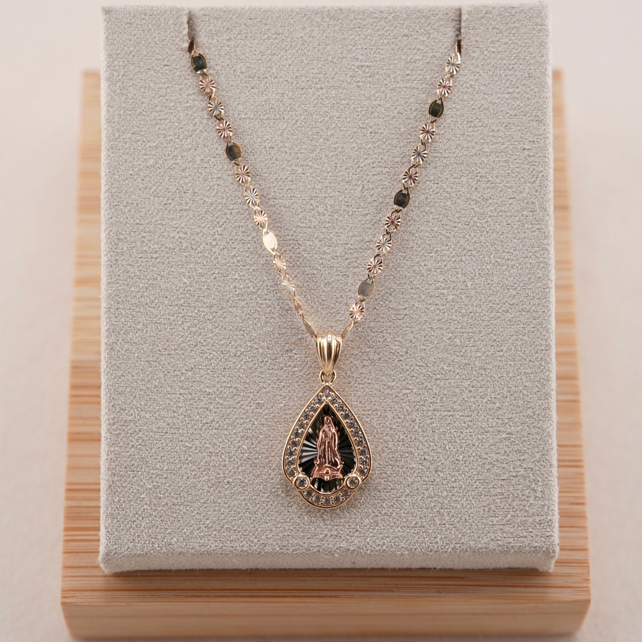 14k Gold Virgencita Chain Set